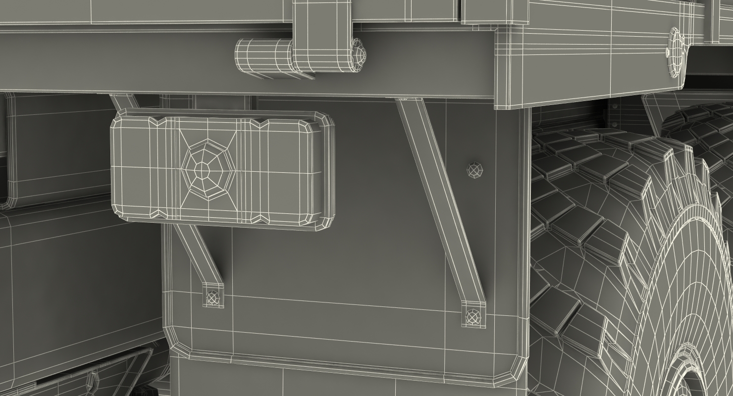 3D model URAL 4320 Russian Cargo 6x6 Truck Rigged