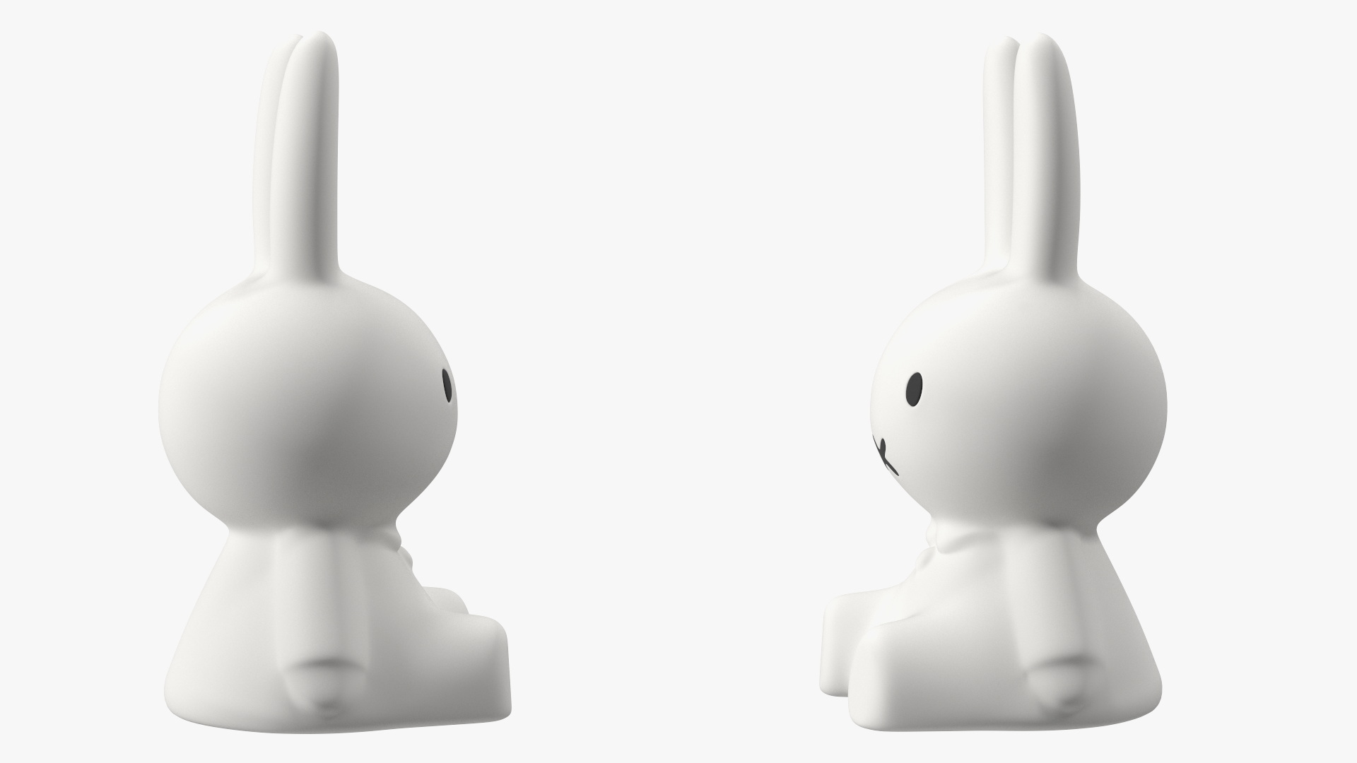 3D Miffy Star Light Rabbit Lamp model