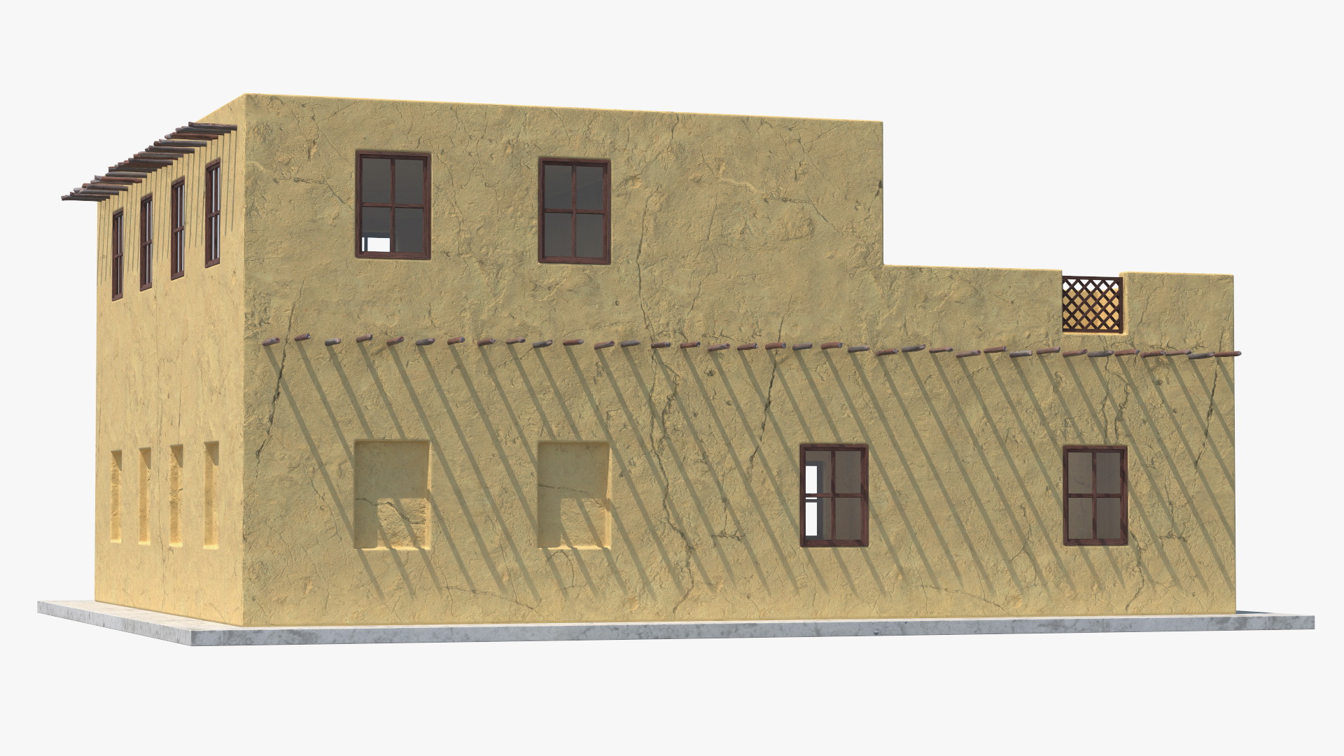 3D Middle Eastern Adobe House