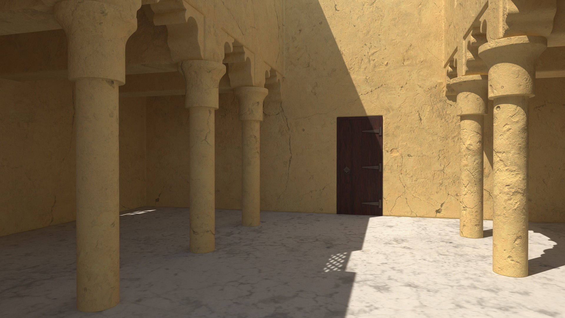 3D Middle Eastern Adobe House