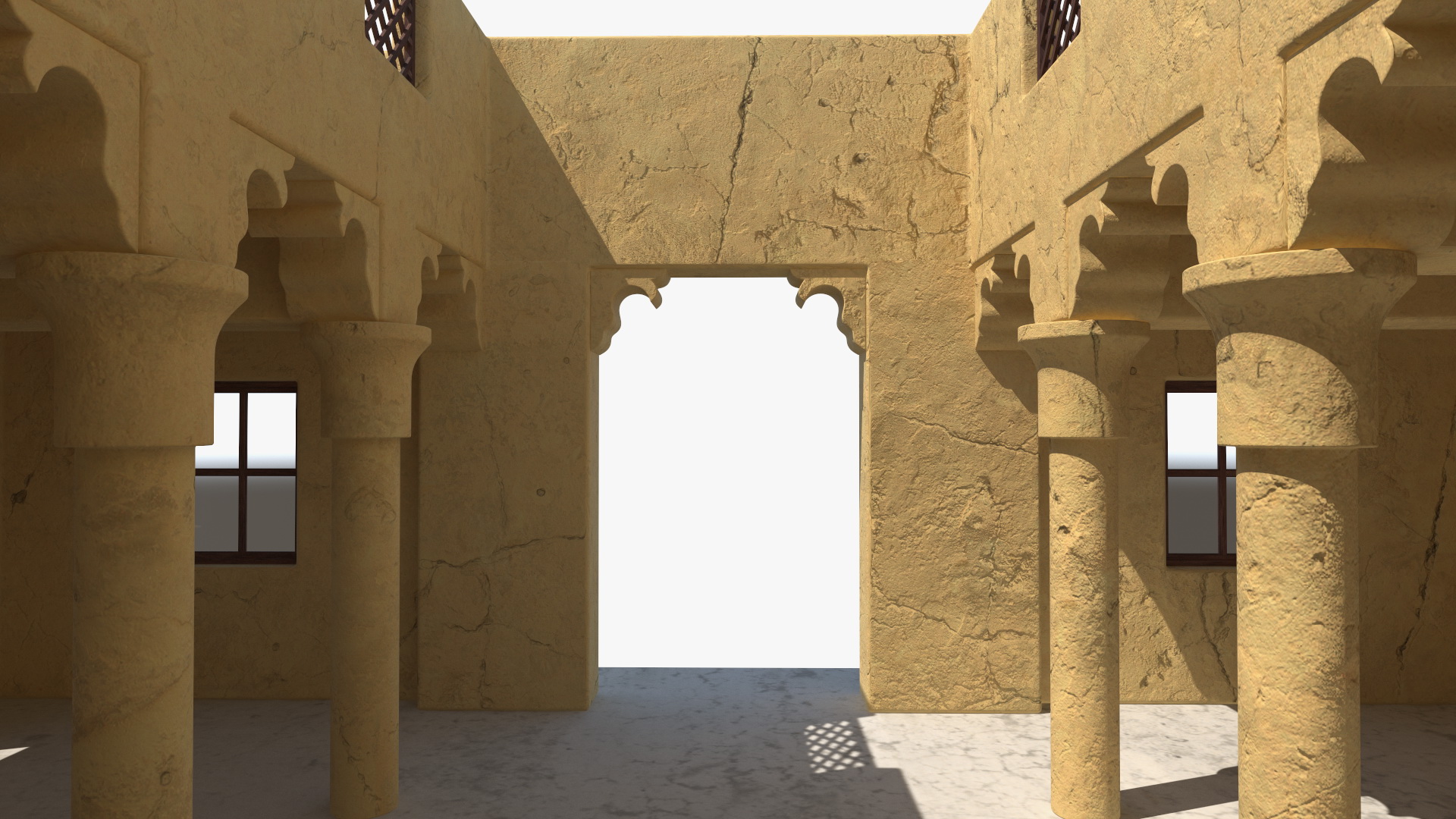 3D Middle Eastern Adobe House