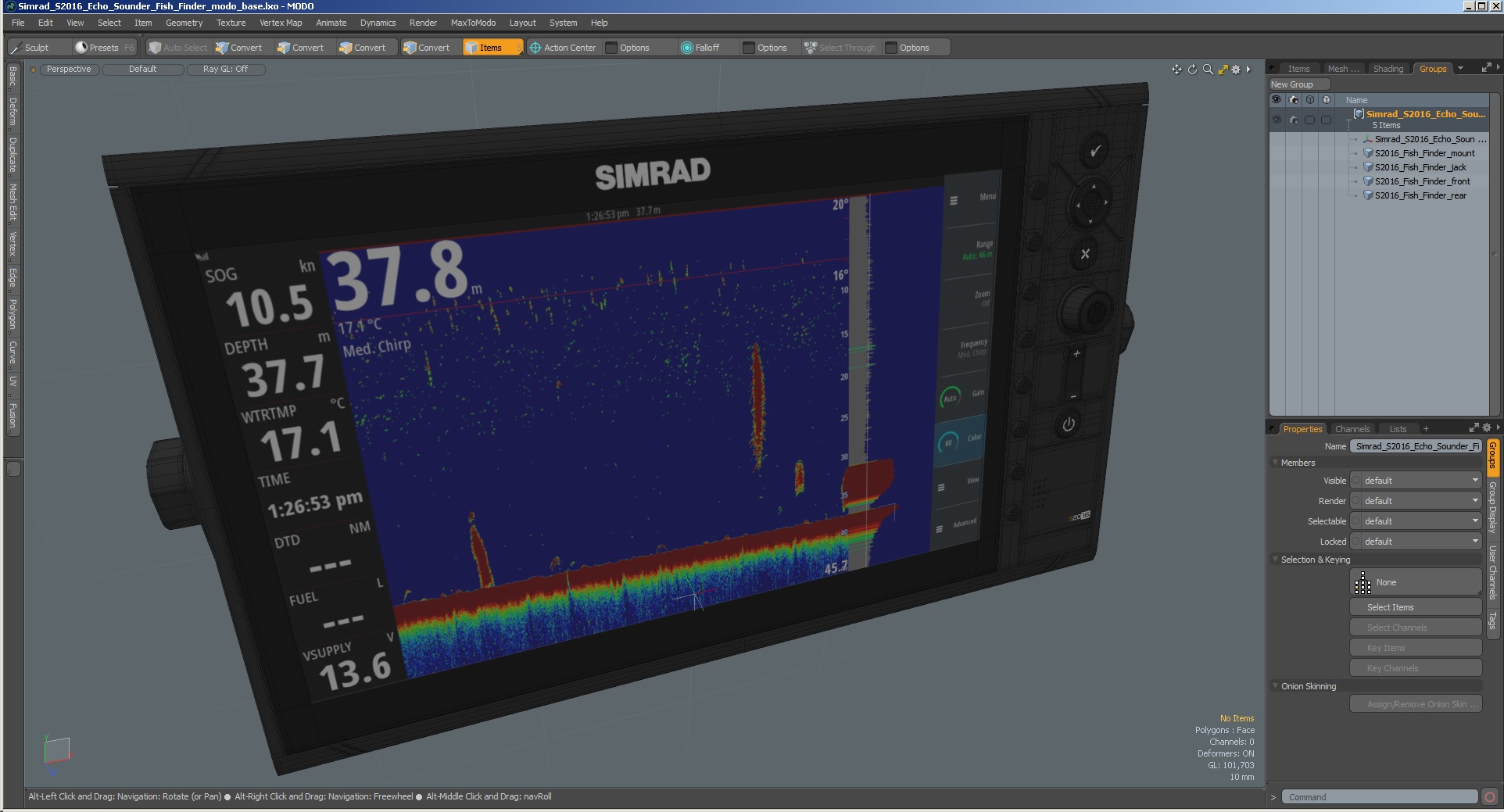 Simrad S2016 Echo Sounder Fish Finder 3D