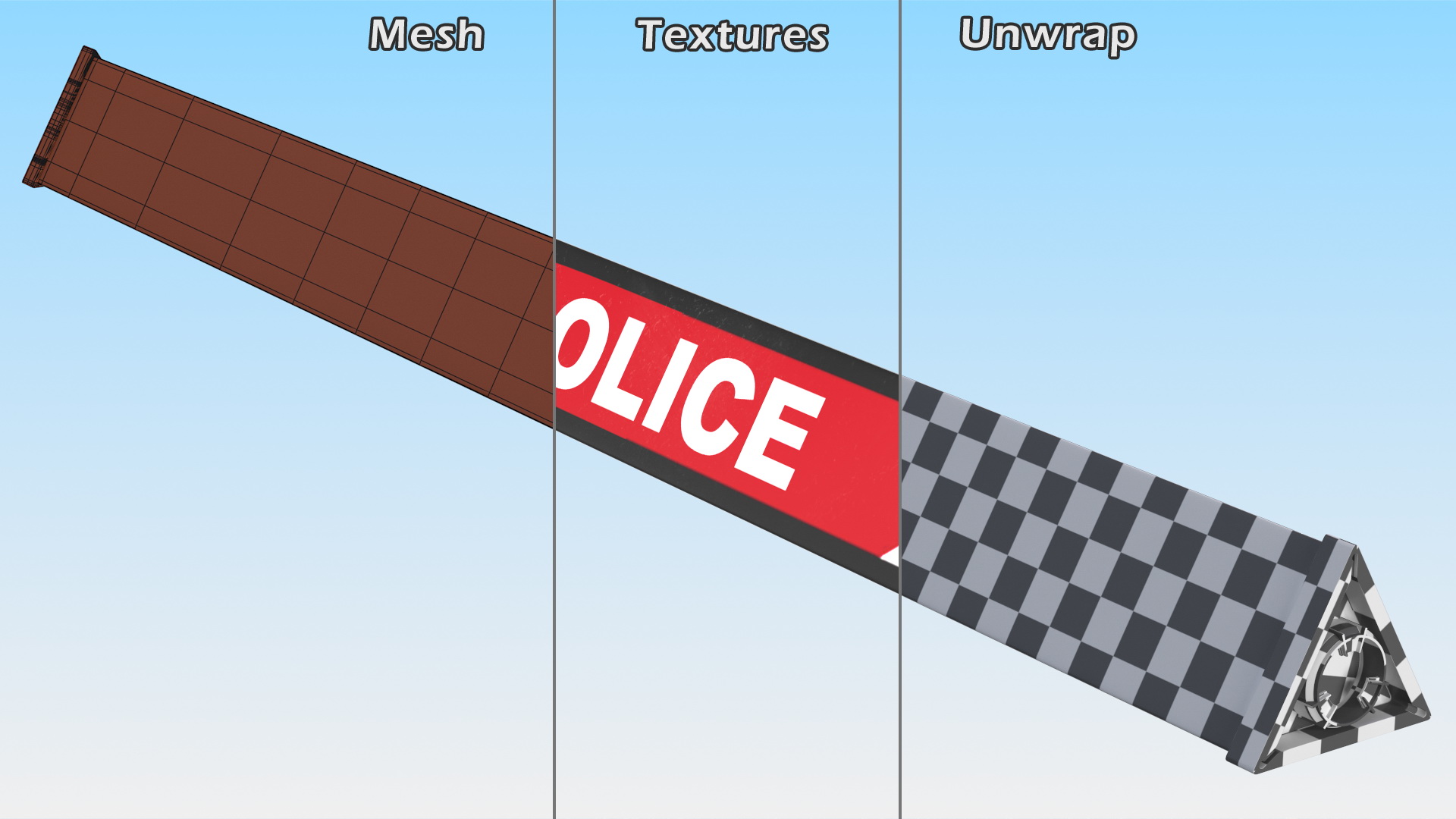 Police Stop Stick 3D