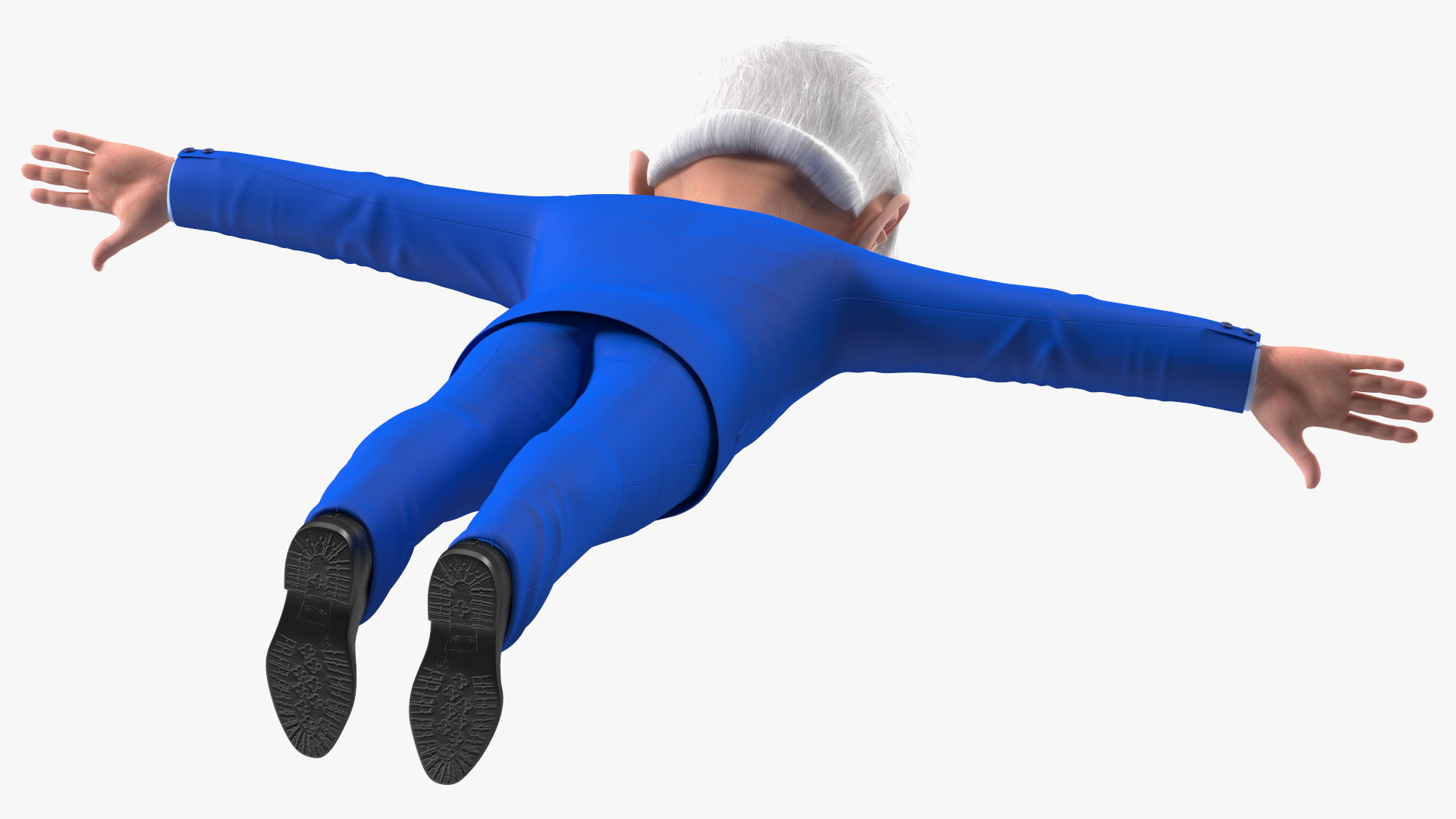 Cartoon Joe Biden T Pose 3D model