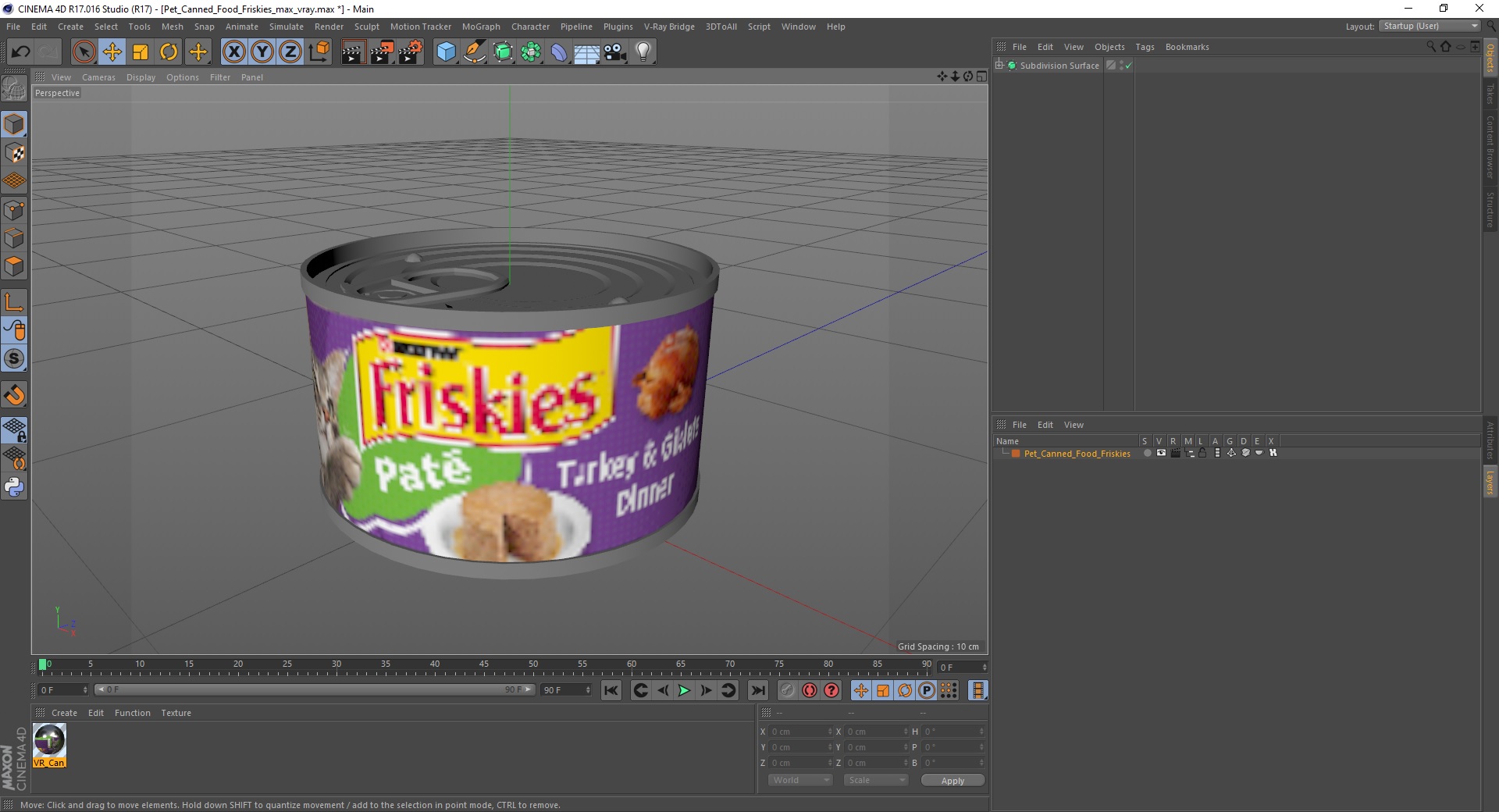 Pet Canned Food Friskies 3D model