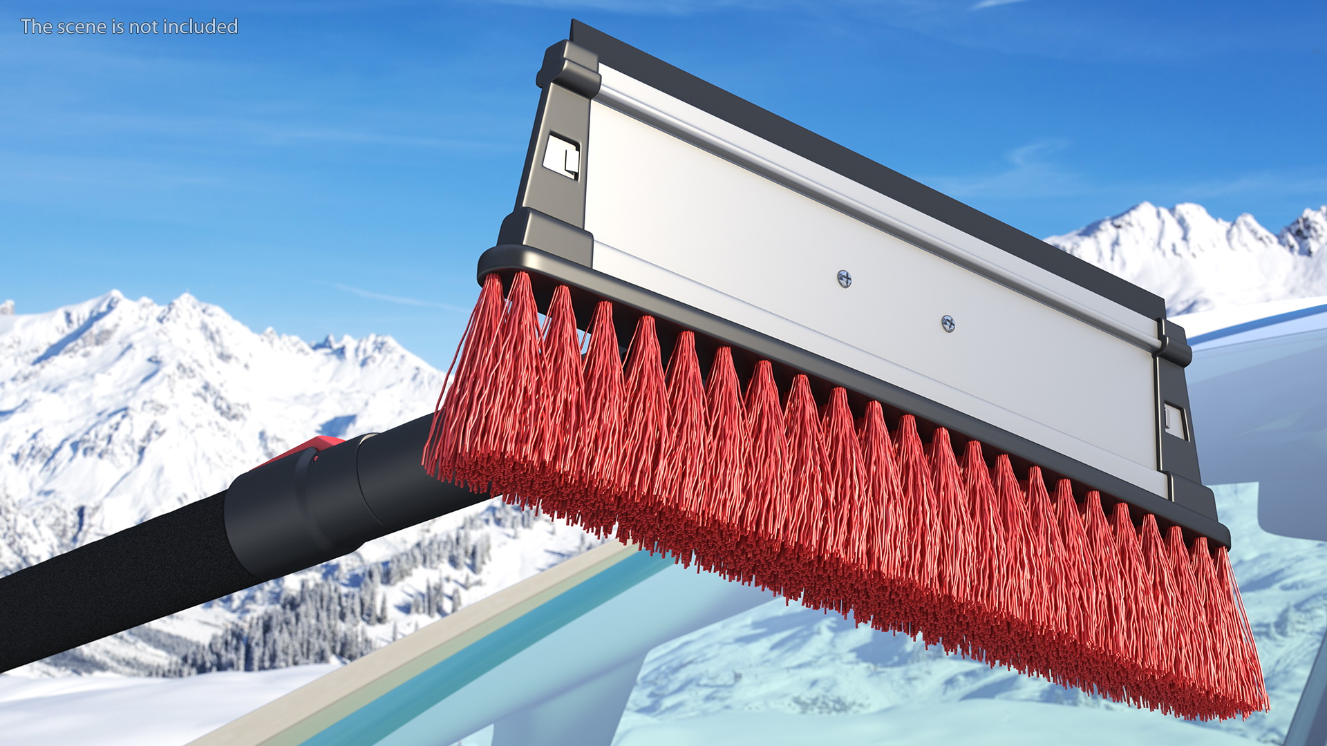 3D Extendable Snow Brush Ice Scraper model