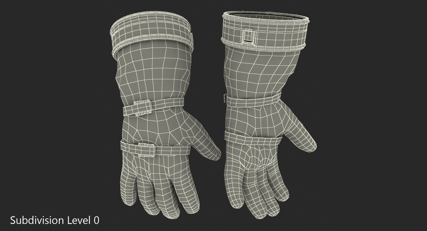 3D Boeing Spacesuit Gloves model