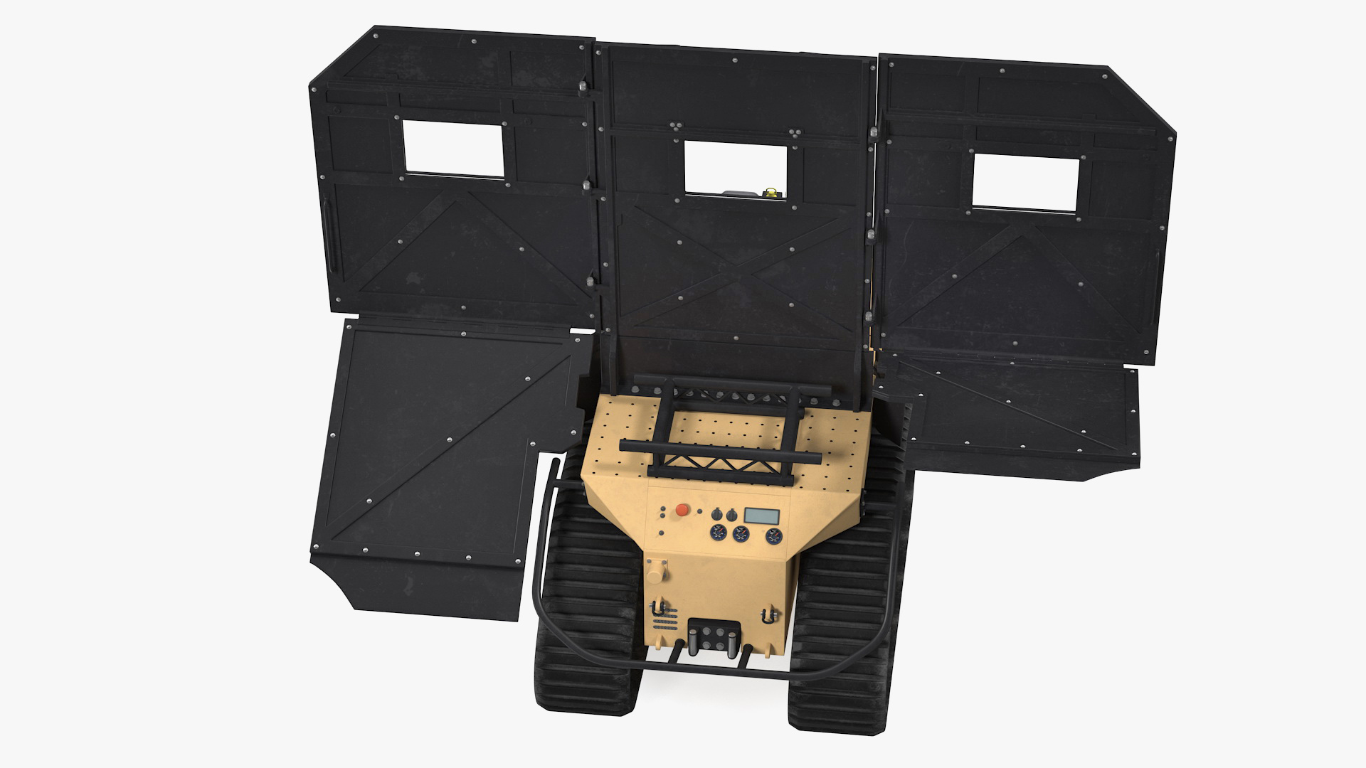 3D model RBS1 SWAT BOT Robotic Ballistic Shield Rigged