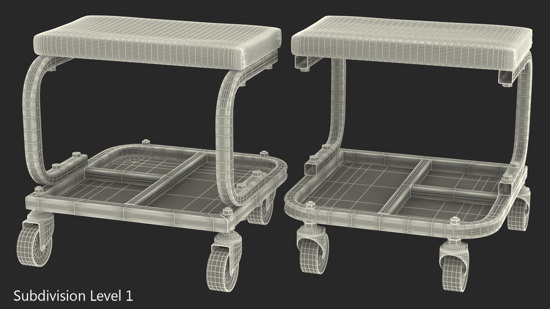 3D Rolling Mechanic Seat