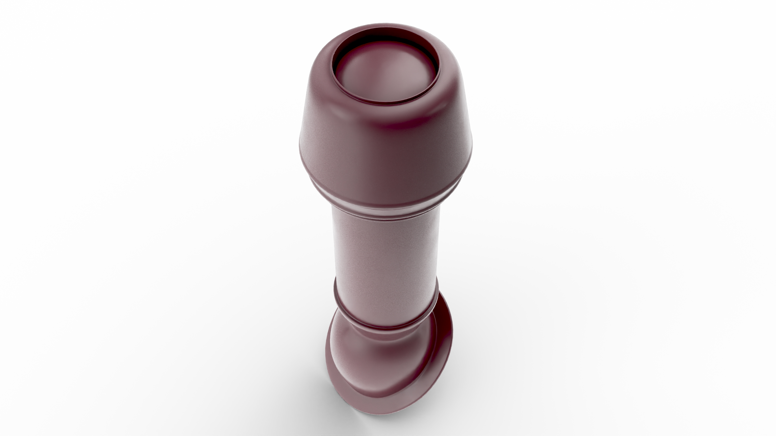 3D model Red Round Metal Chimney Corner Base