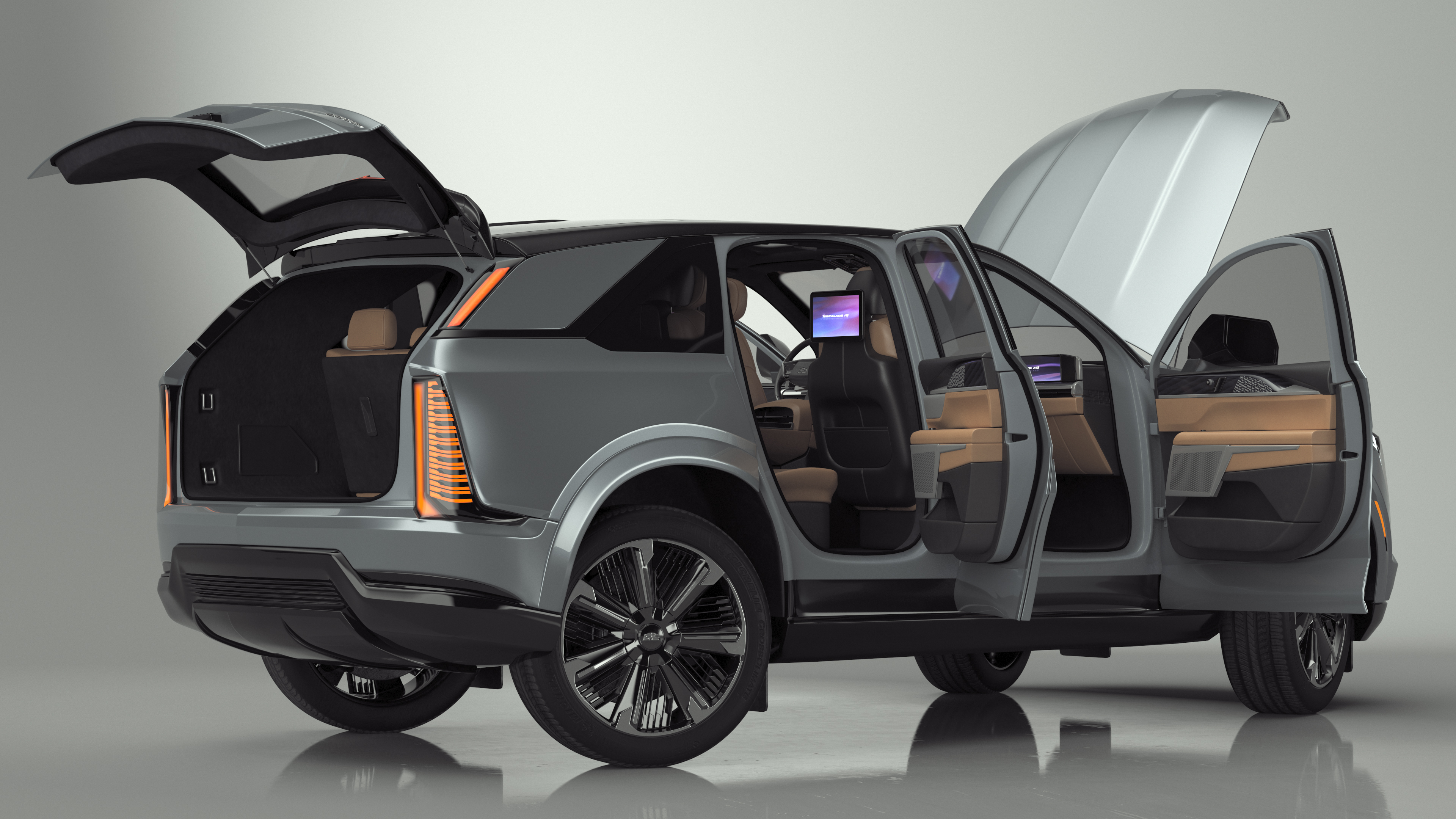 3D Cadillac Escalade 2025 IQ Flare Metallic Rigged for Cinema 4D