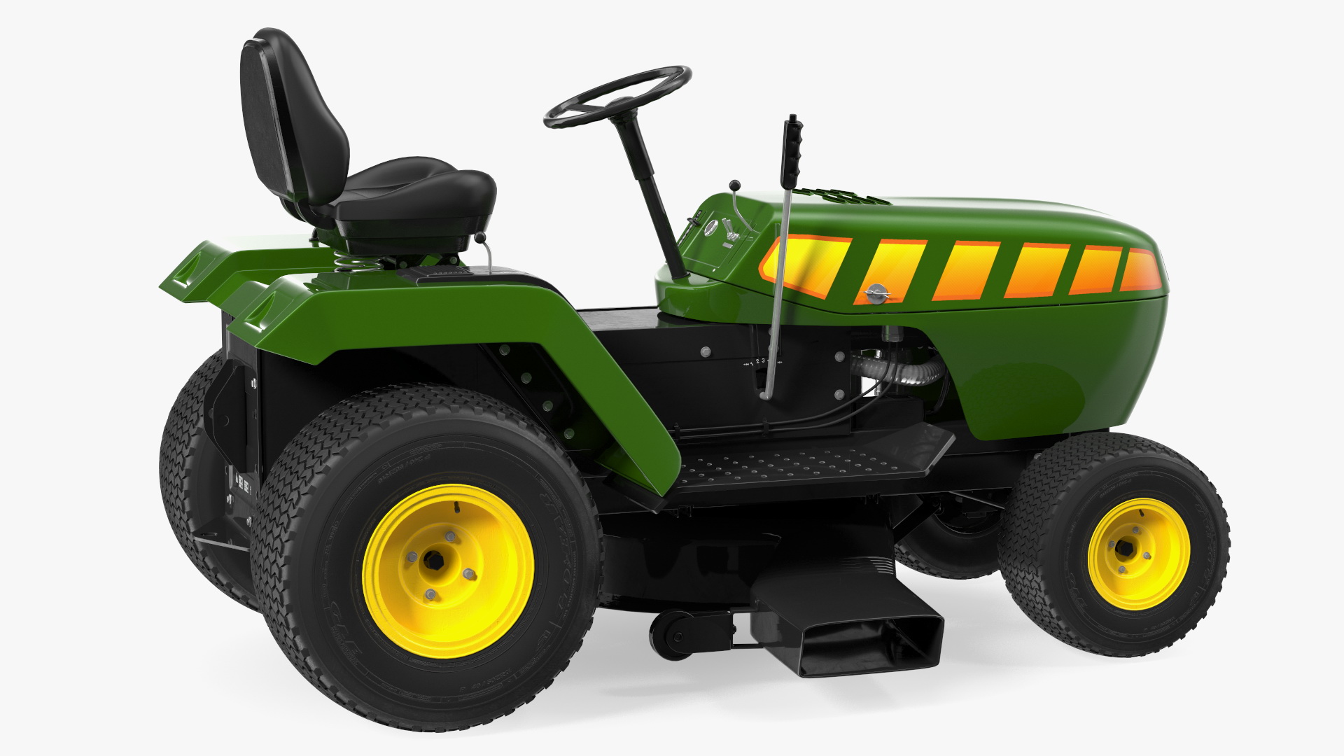 Riding Lawn Mower Rigged 3D model