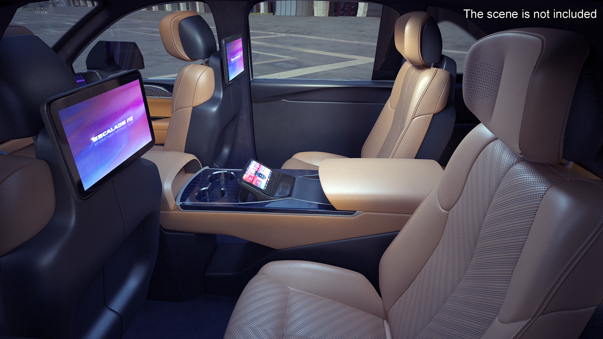 3D Cadillac Escalade IQ 2025 Flare Metallic Simple Interior