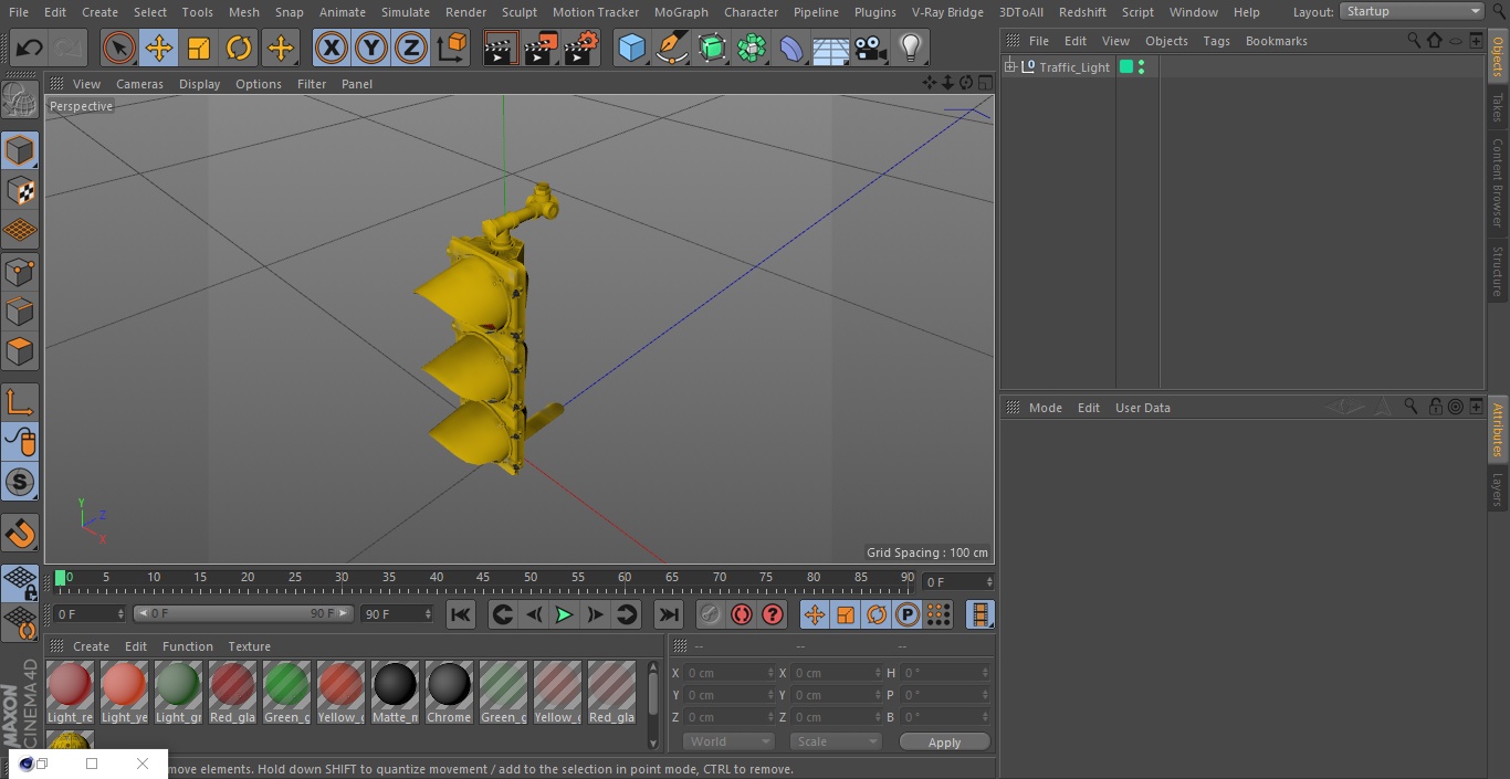 3D Traffic Light model