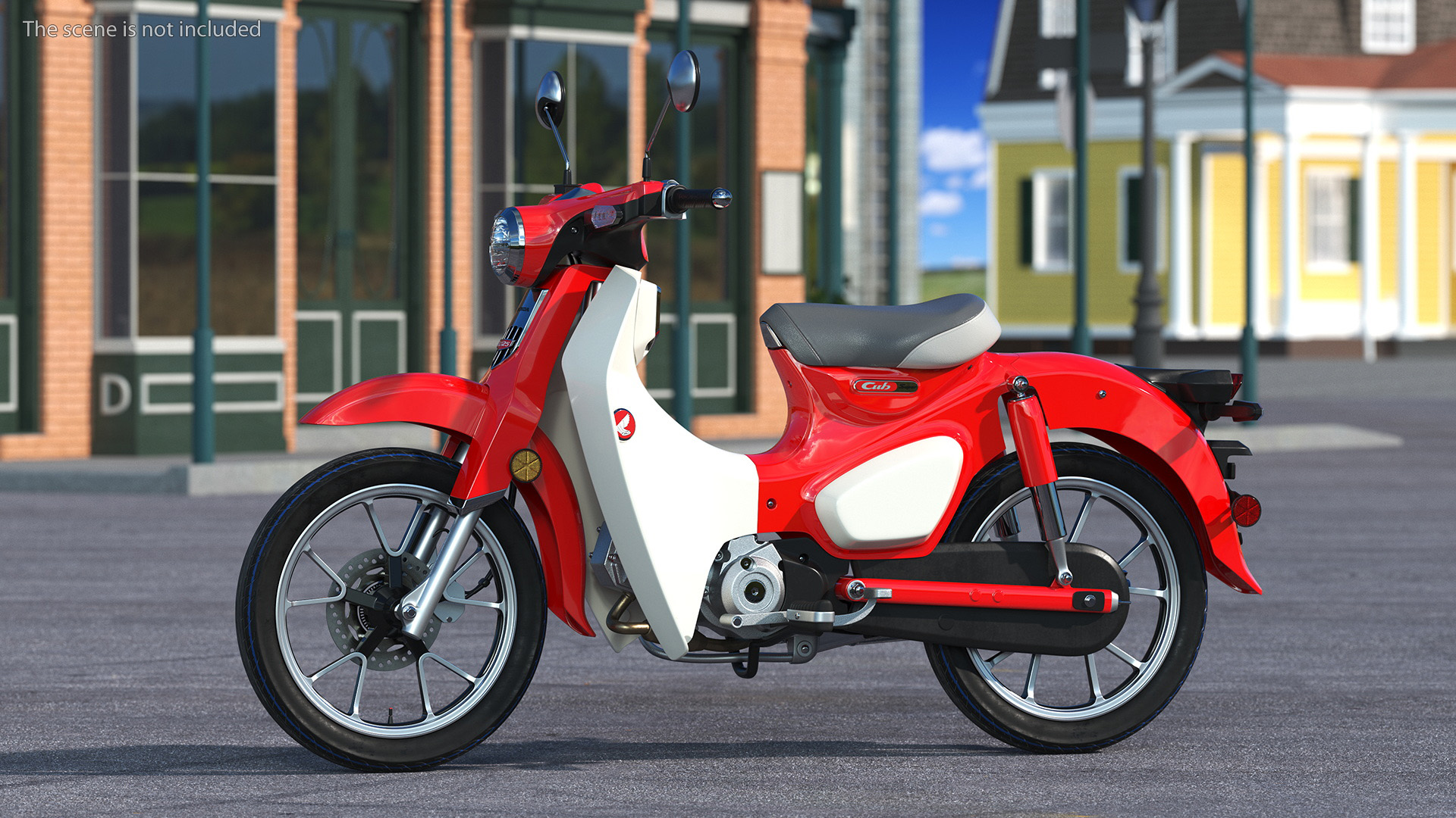 Scooter Honda Super Cub 2024 Red 3D