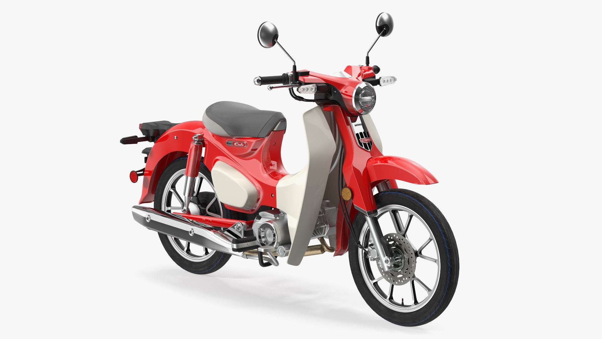 Scooter Honda Super Cub 2024 Red 3D