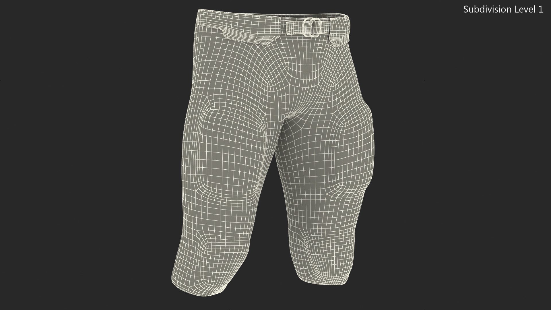 3D American Football Player Pants Uniform model