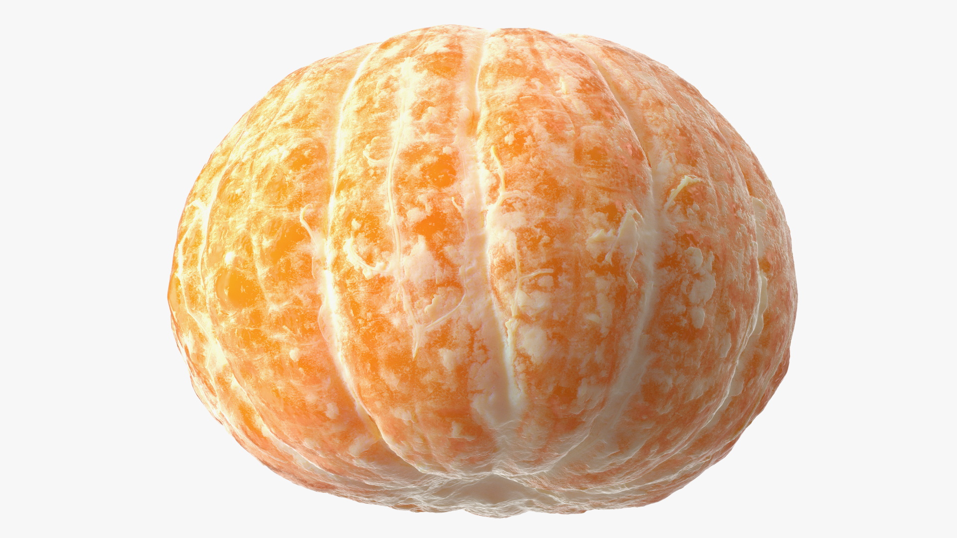 3D Peeled Mandarin Fruit