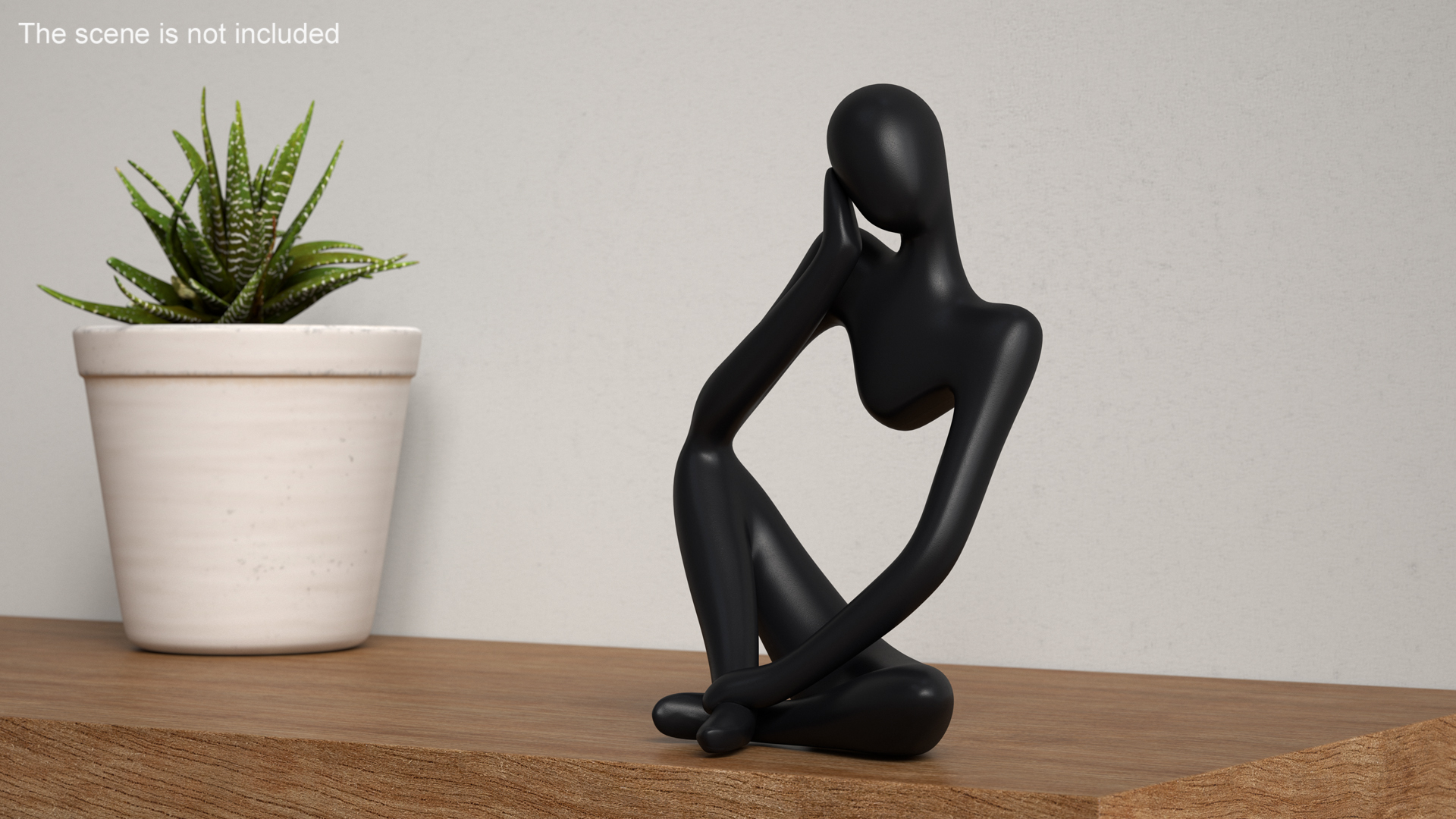 Abstract Human Figure Black 3D