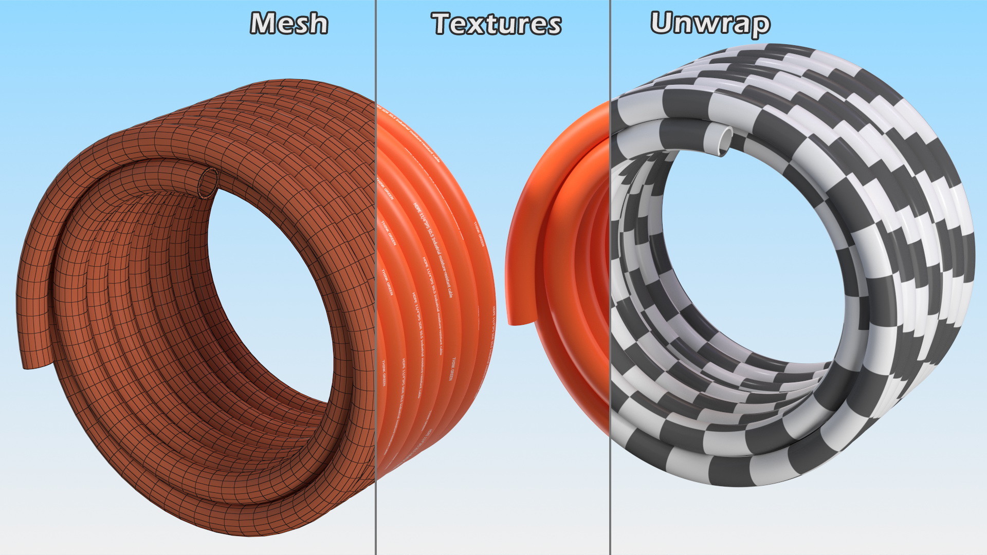 Hose Reel Pipe 3D model