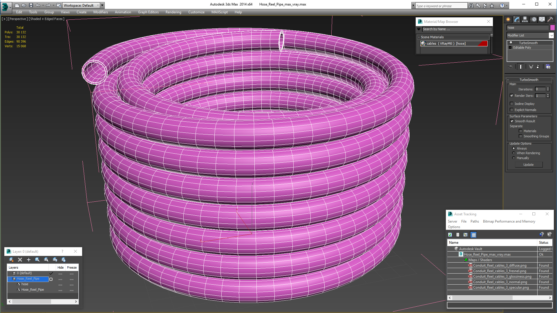 Hose Reel Pipe 3D model