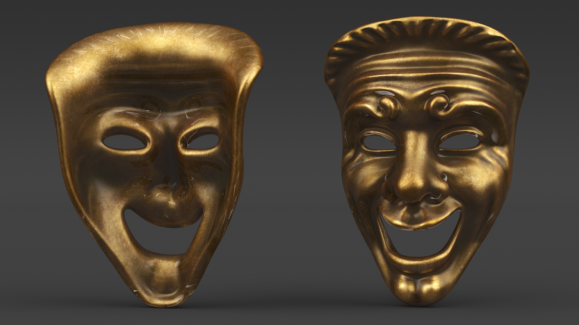 3D Comedy Mask