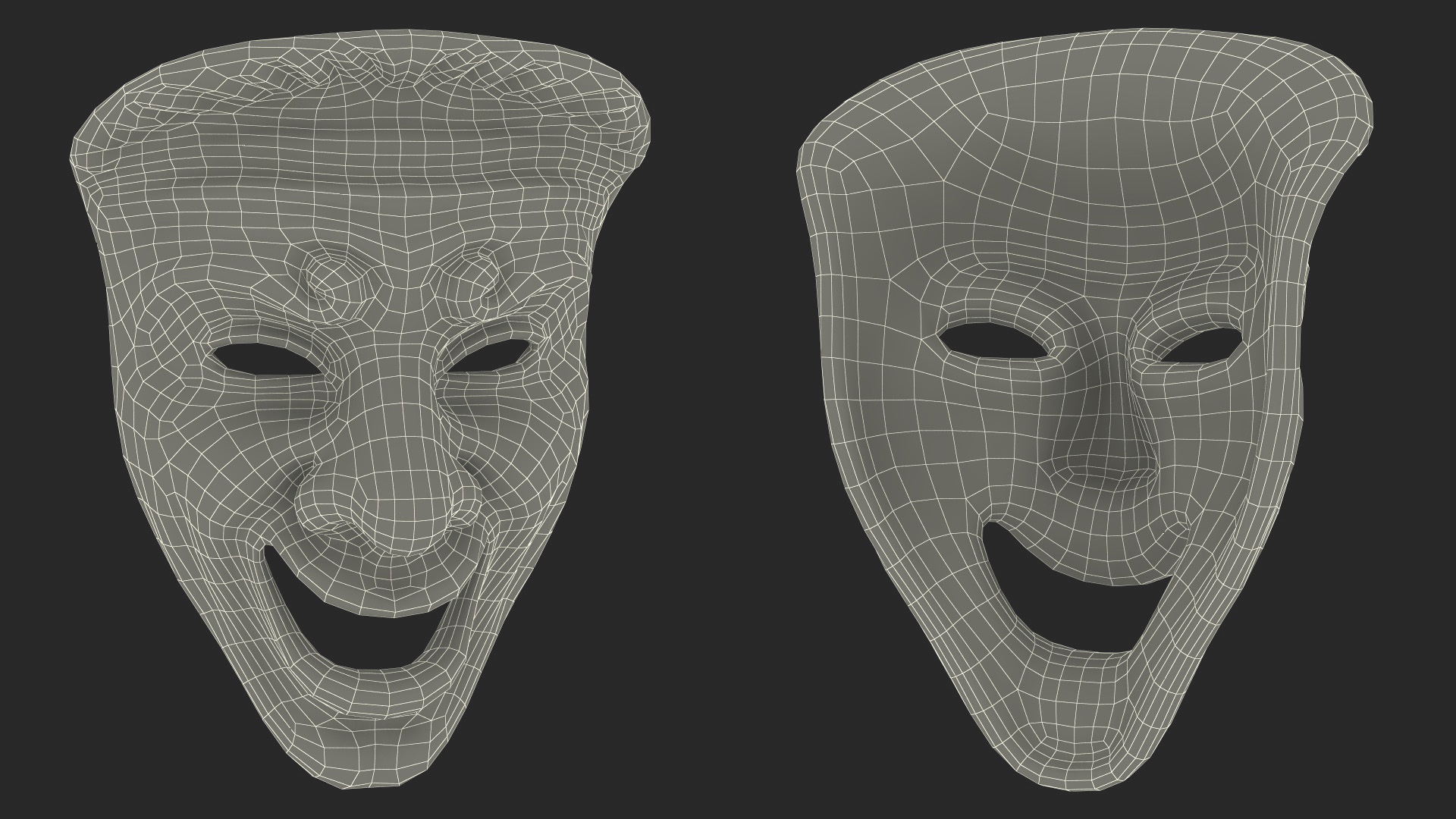 3D Comedy Mask