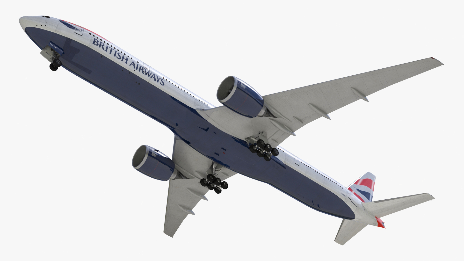 3D British Airways Boeing 777