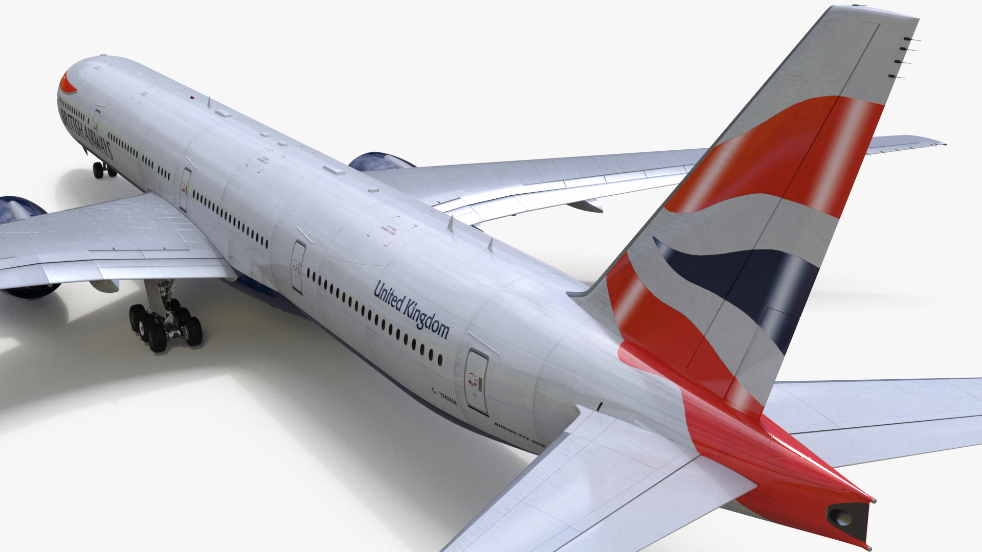 3D British Airways Boeing 777