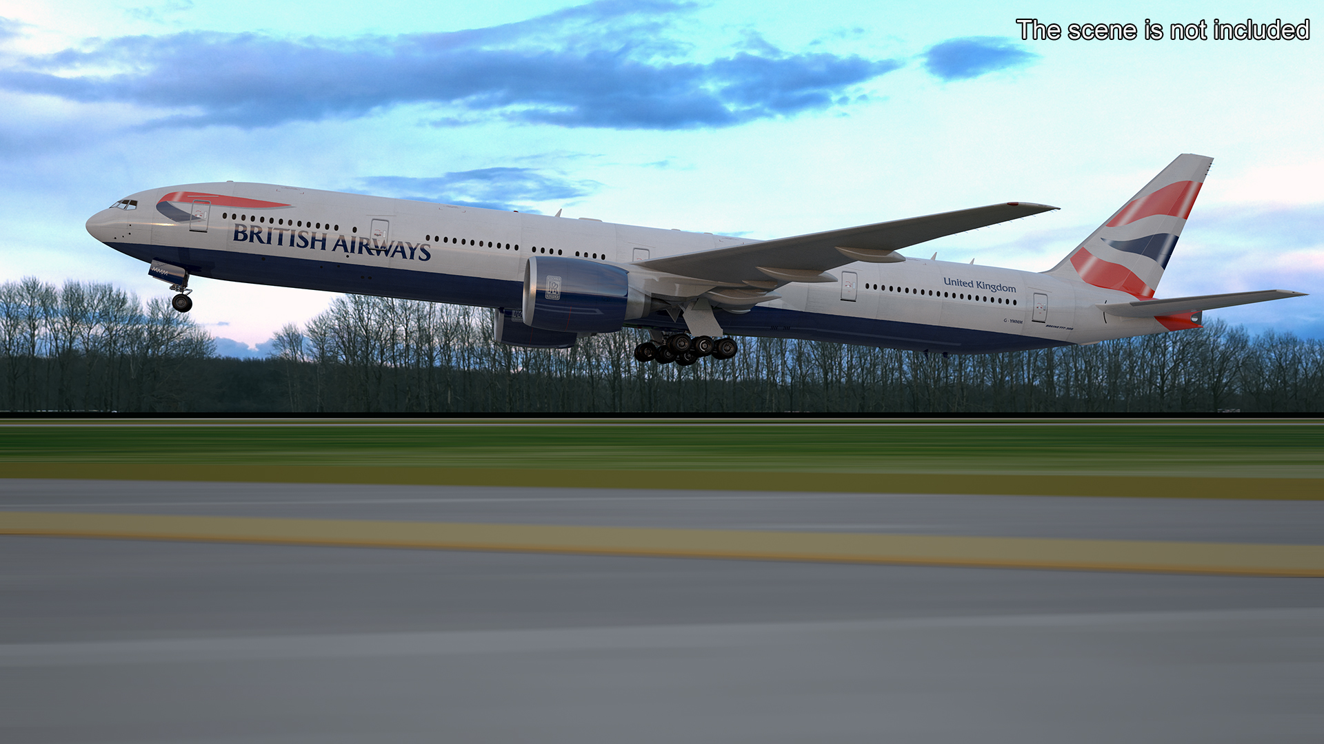 3D British Airways Boeing 777