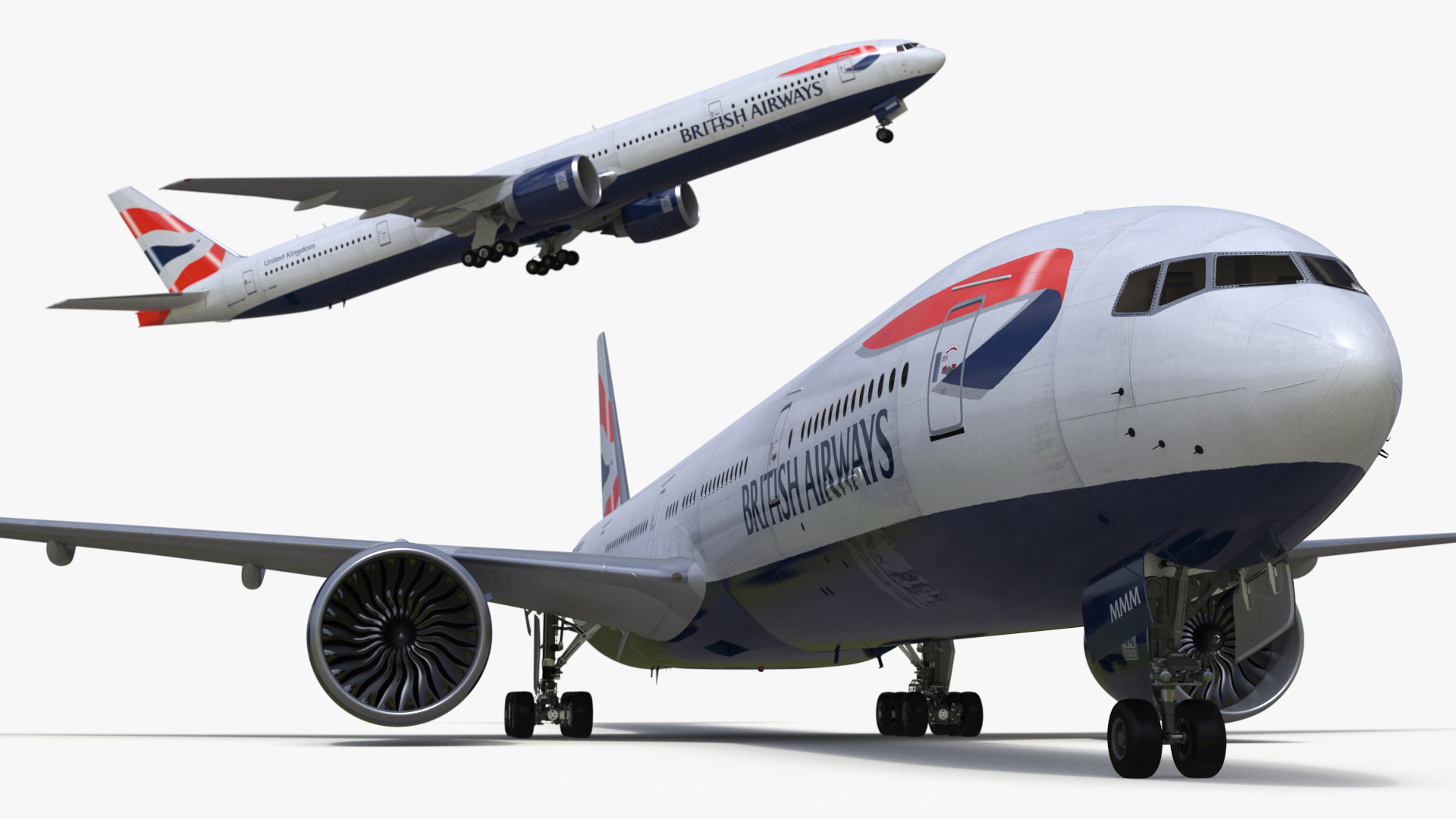 3D British Airways Boeing 777