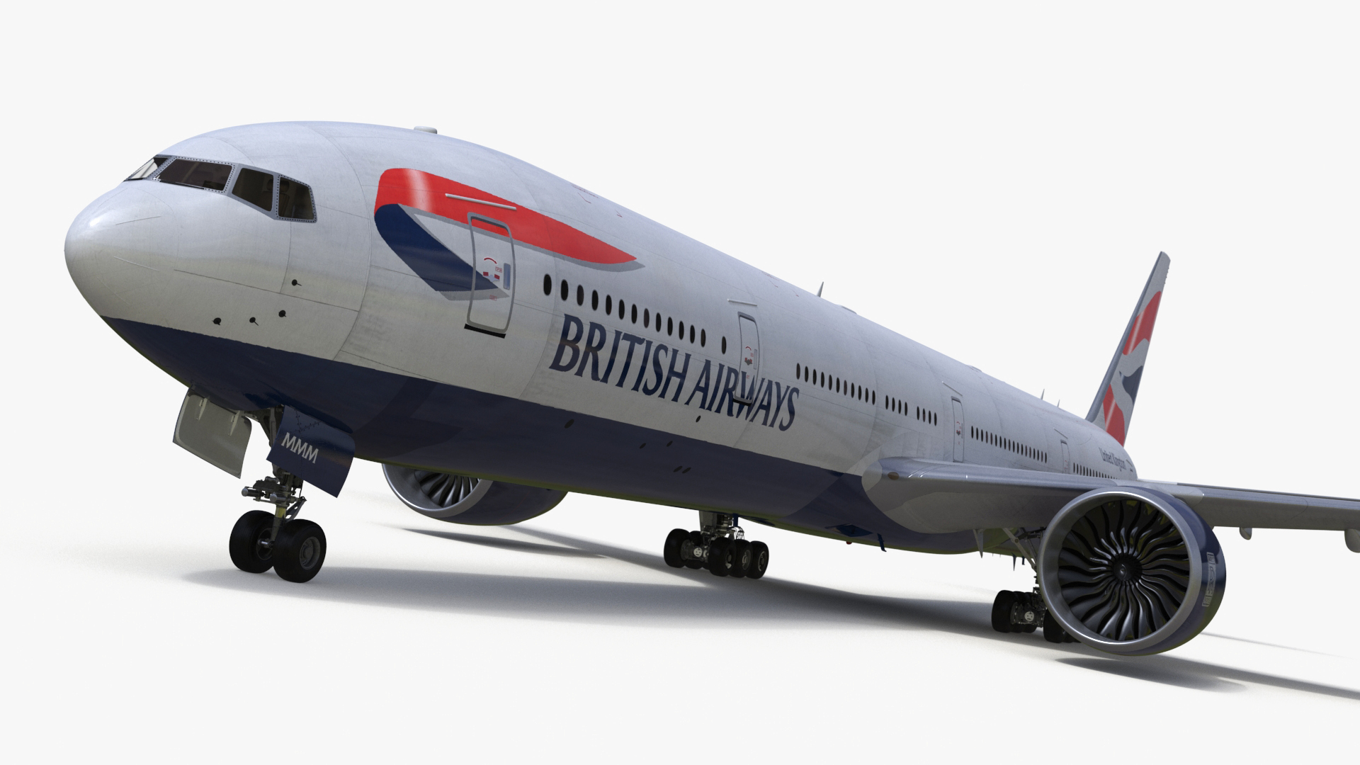 3D British Airways Boeing 777