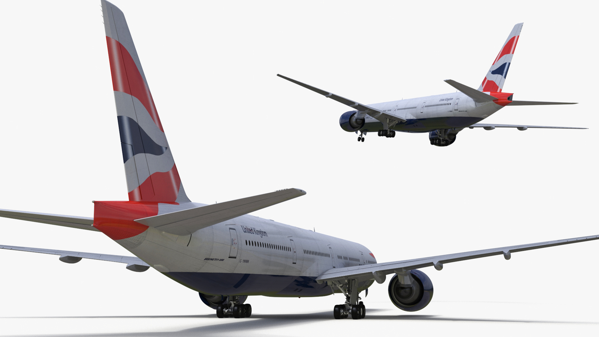 3D British Airways Boeing 777