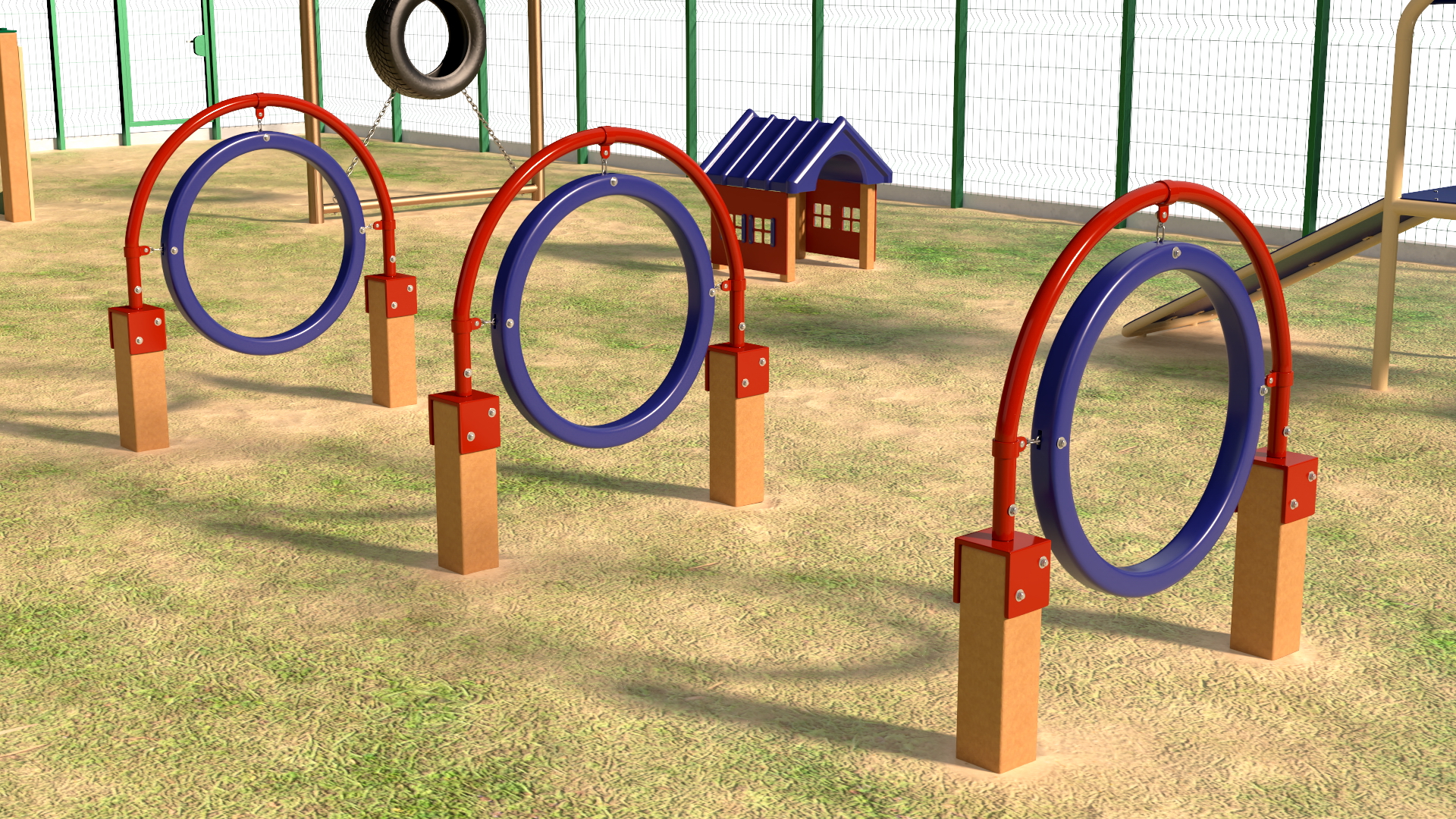 Dog Park Playground 3D model