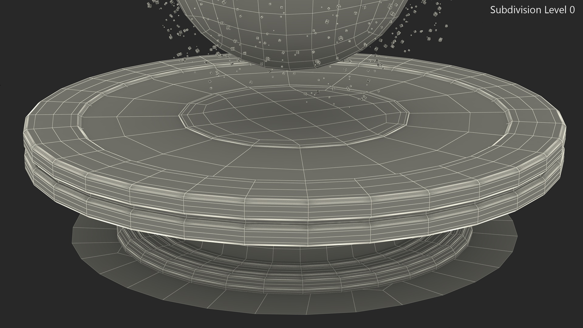 3D model Disintegrating Digital Globe on Platform