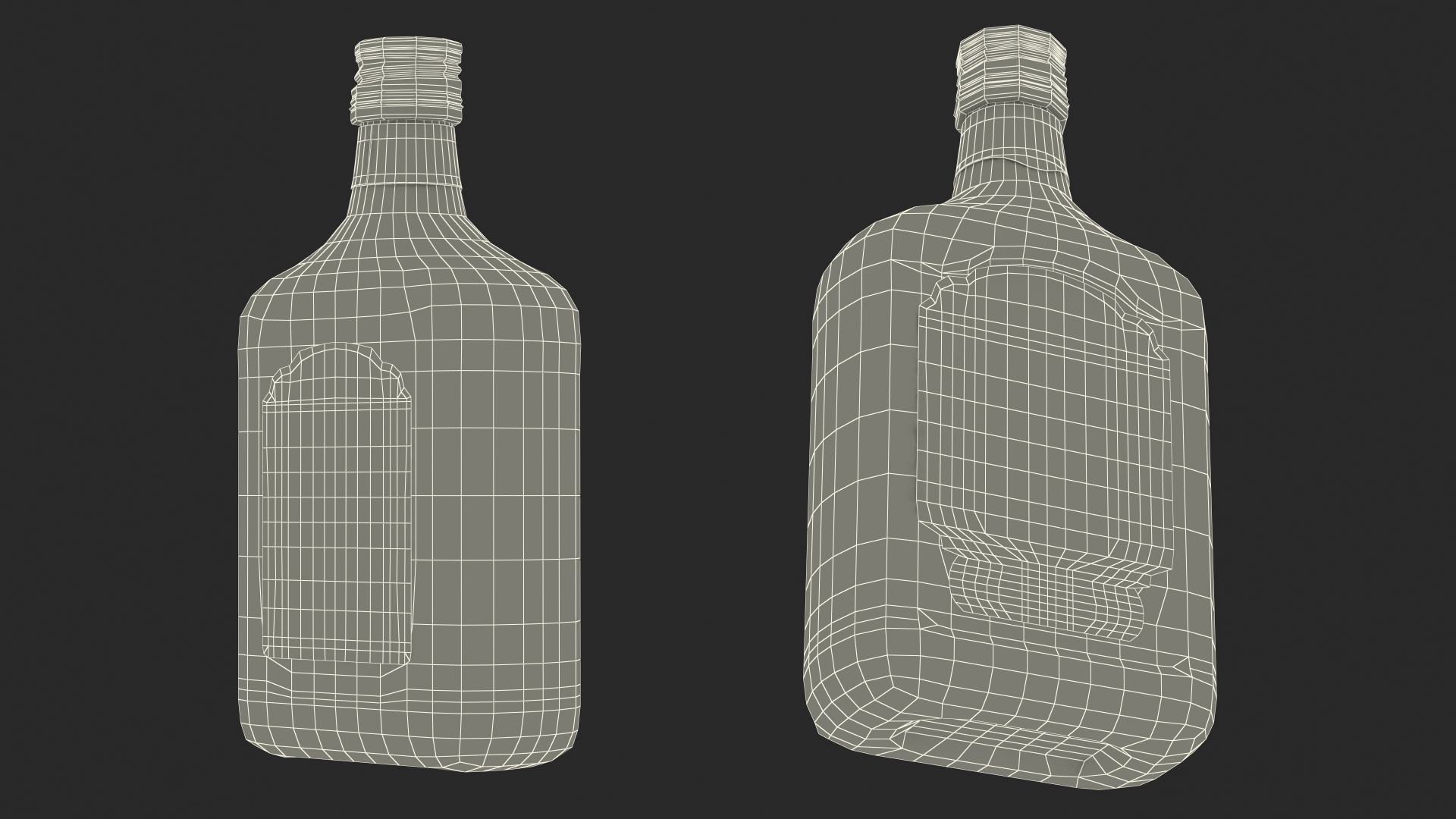 3D Stroh 60 Austrian Rum Bottle model