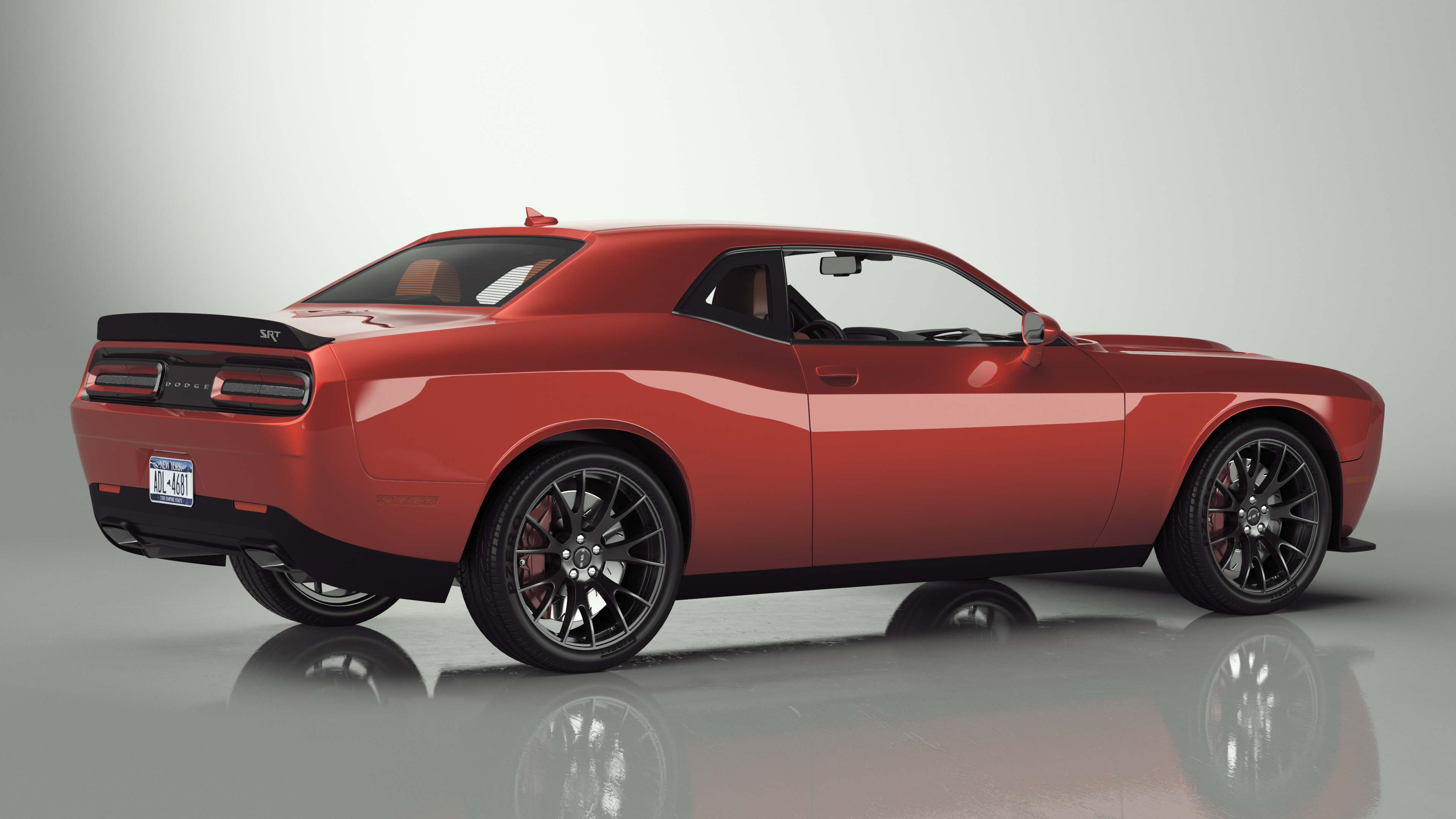 3D Dodge Challenger SRT Muscle Car