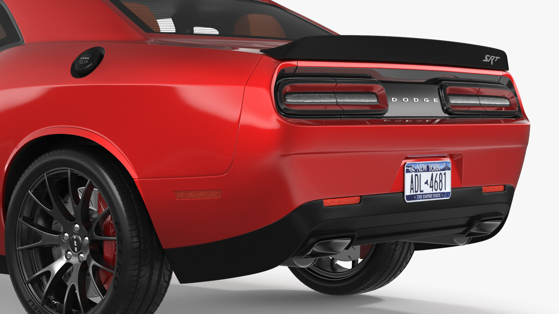 3D Dodge Challenger SRT Muscle Car