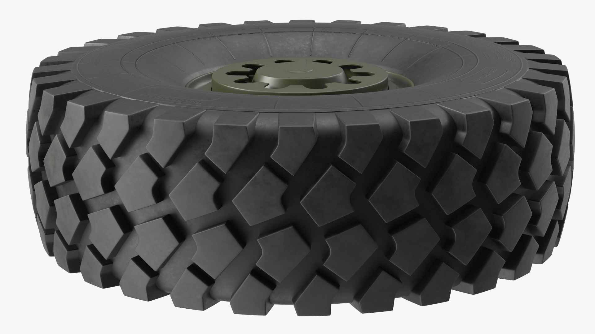 Rim Tire for Military Machine 3D model