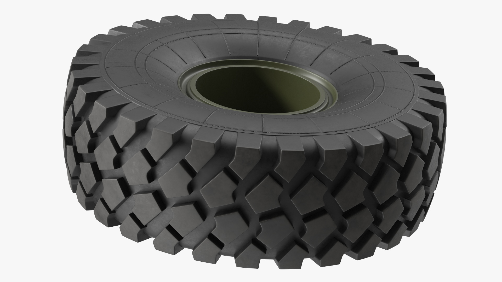 Rim Tire for Military Machine 3D model