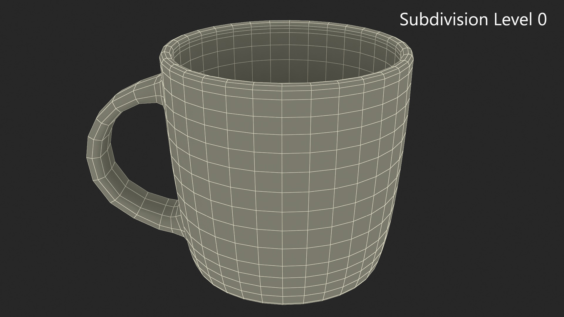 3D Coffee Mug Painted model