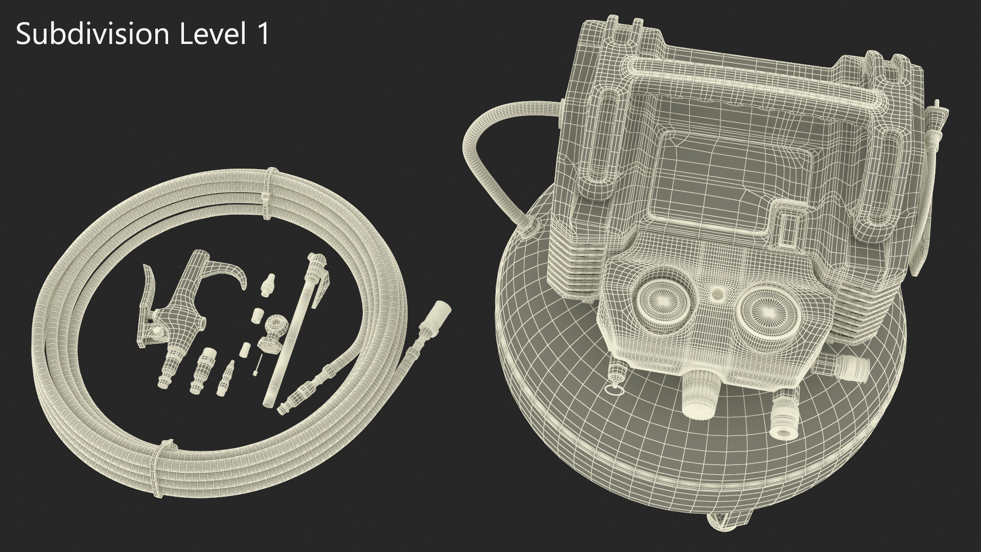 Oil Free Compressor 13 Piece Accessory Kit 3D