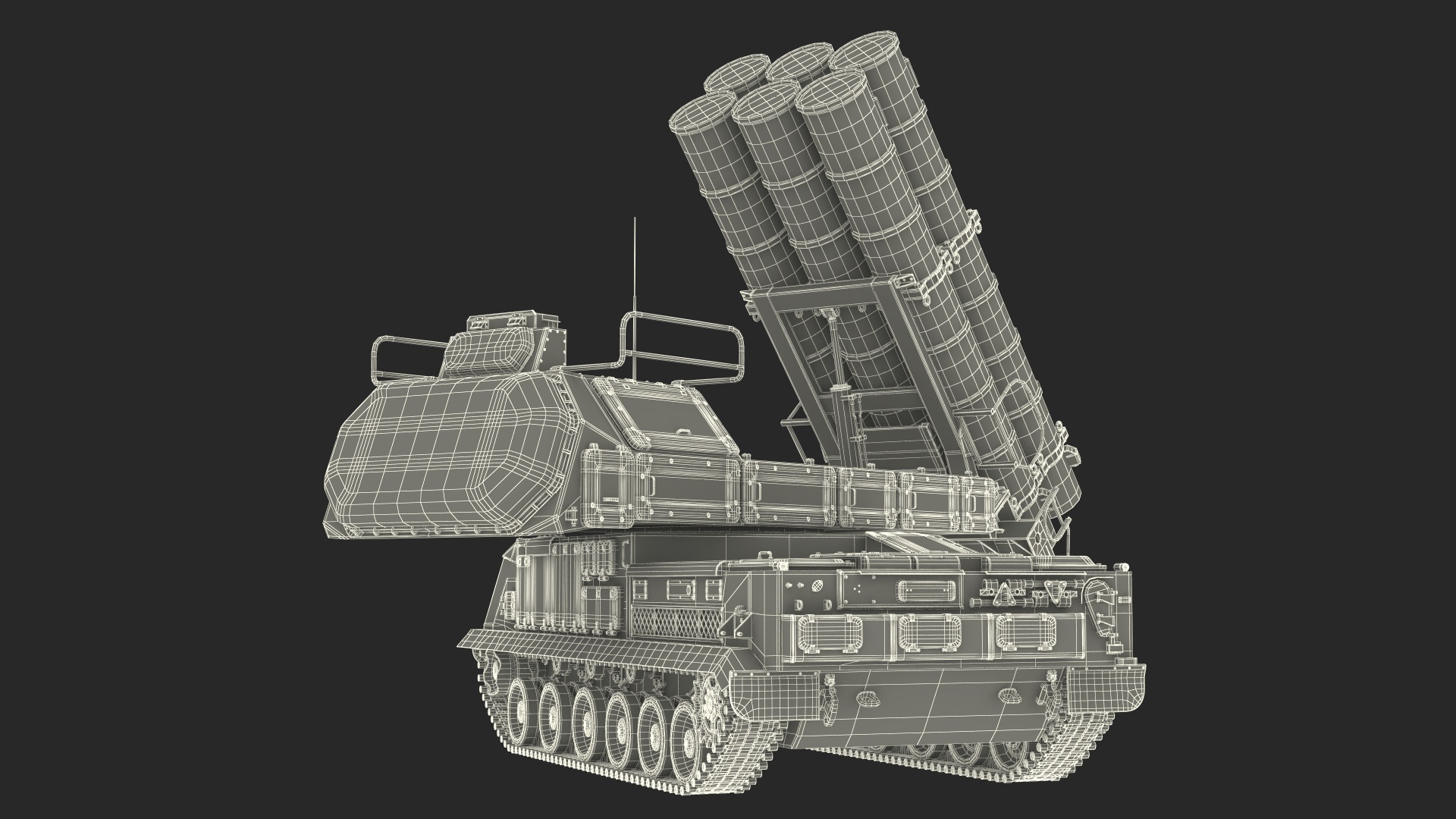 9K317M Buk M3 Russian Missile System Battle Position 3D