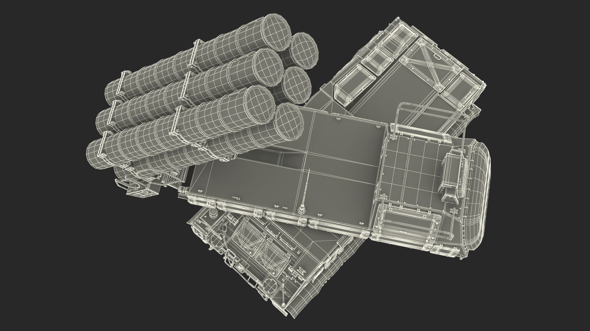 9K317M Buk M3 Russian Missile System Battle Position 3D