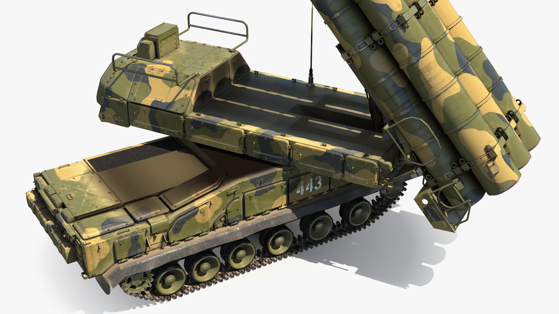 9K317M Buk M3 Russian Missile System Battle Position 3D