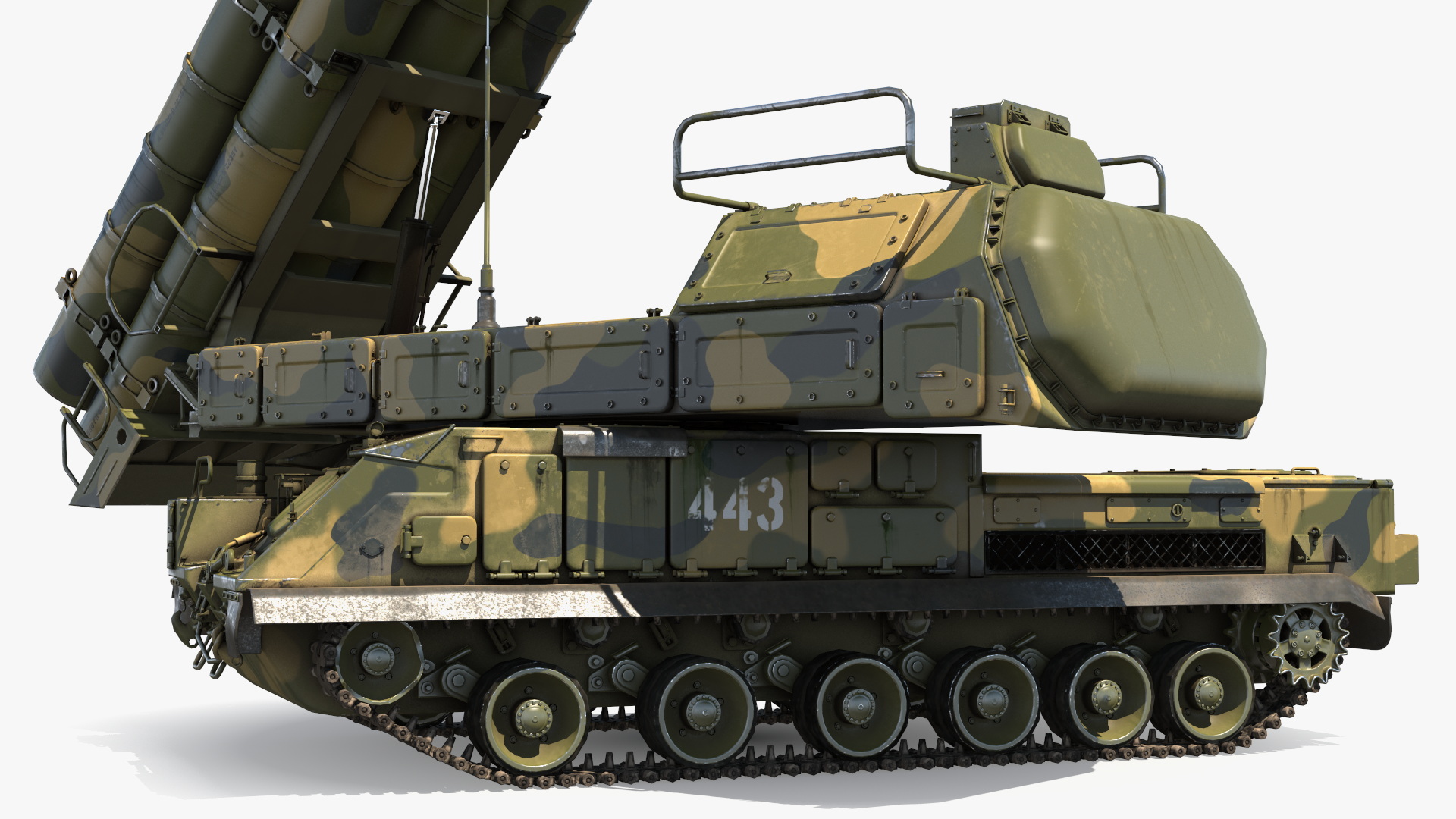 9K317M Buk M3 Russian Missile System Battle Position 3D