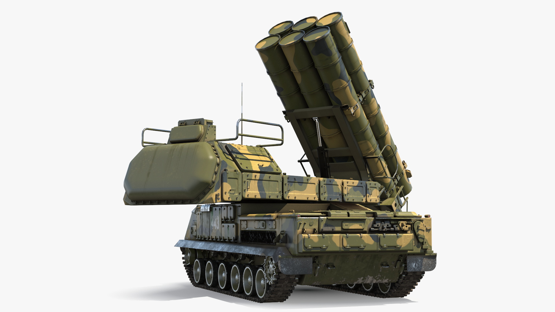 9K317M Buk M3 Russian Missile System Battle Position 3D