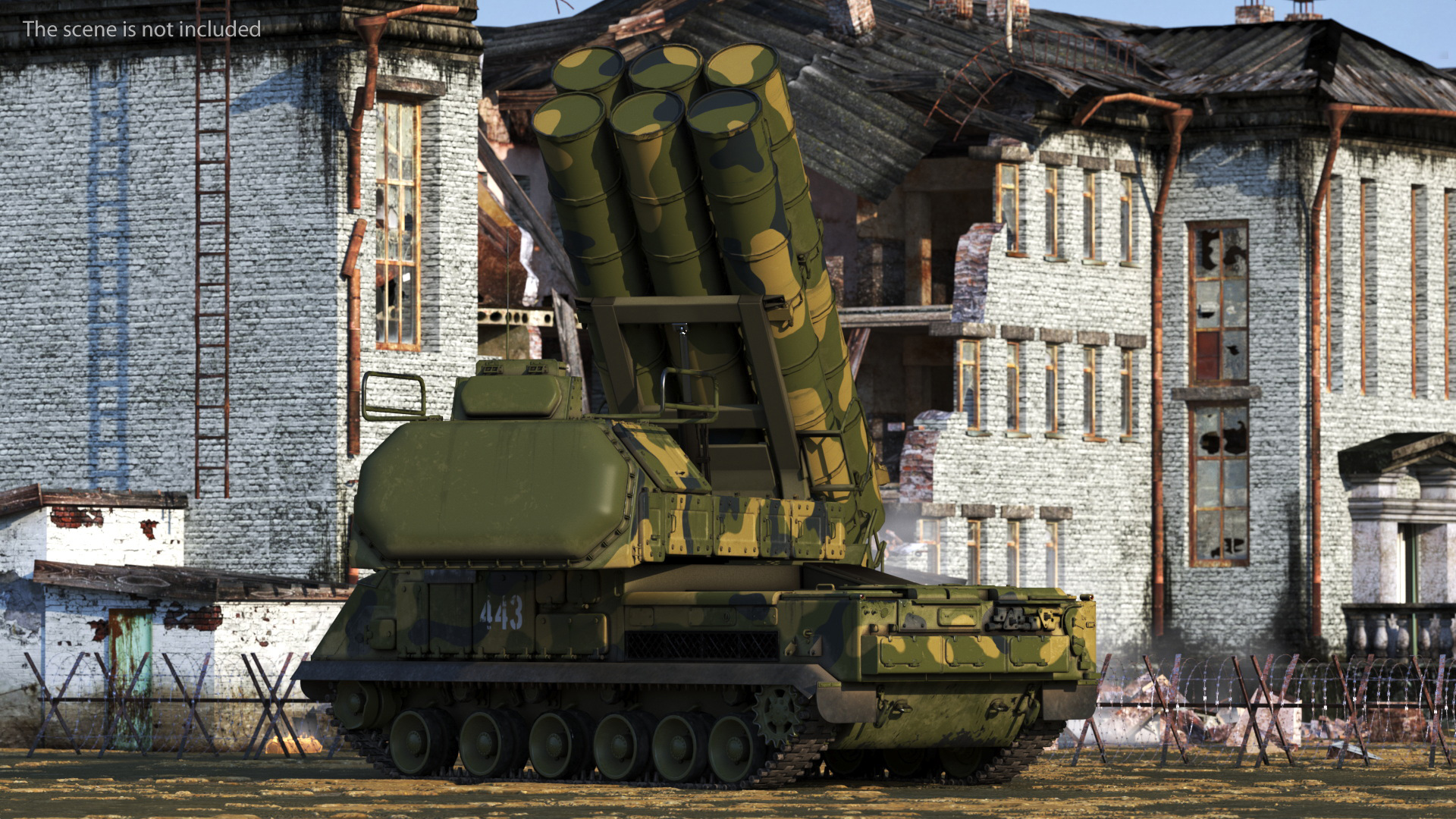 9K317M Buk M3 Russian Missile System Battle Position 3D