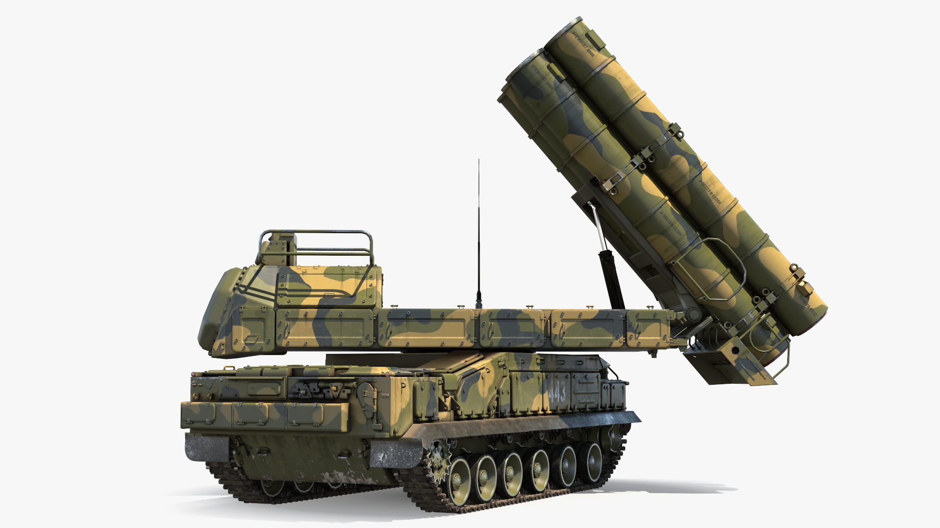 9K317M Buk M3 Russian Missile System Battle Position 3D