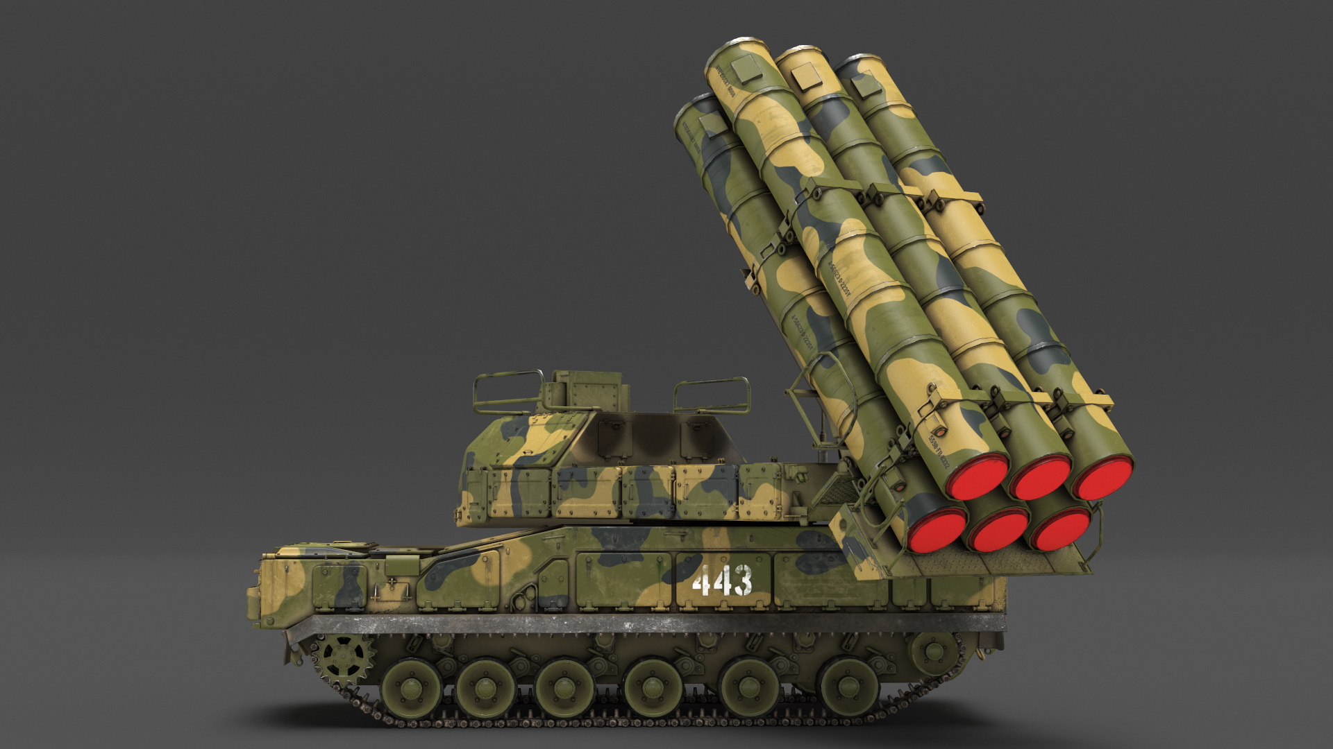 9K317M Buk M3 Russian Missile System Battle Position 3D